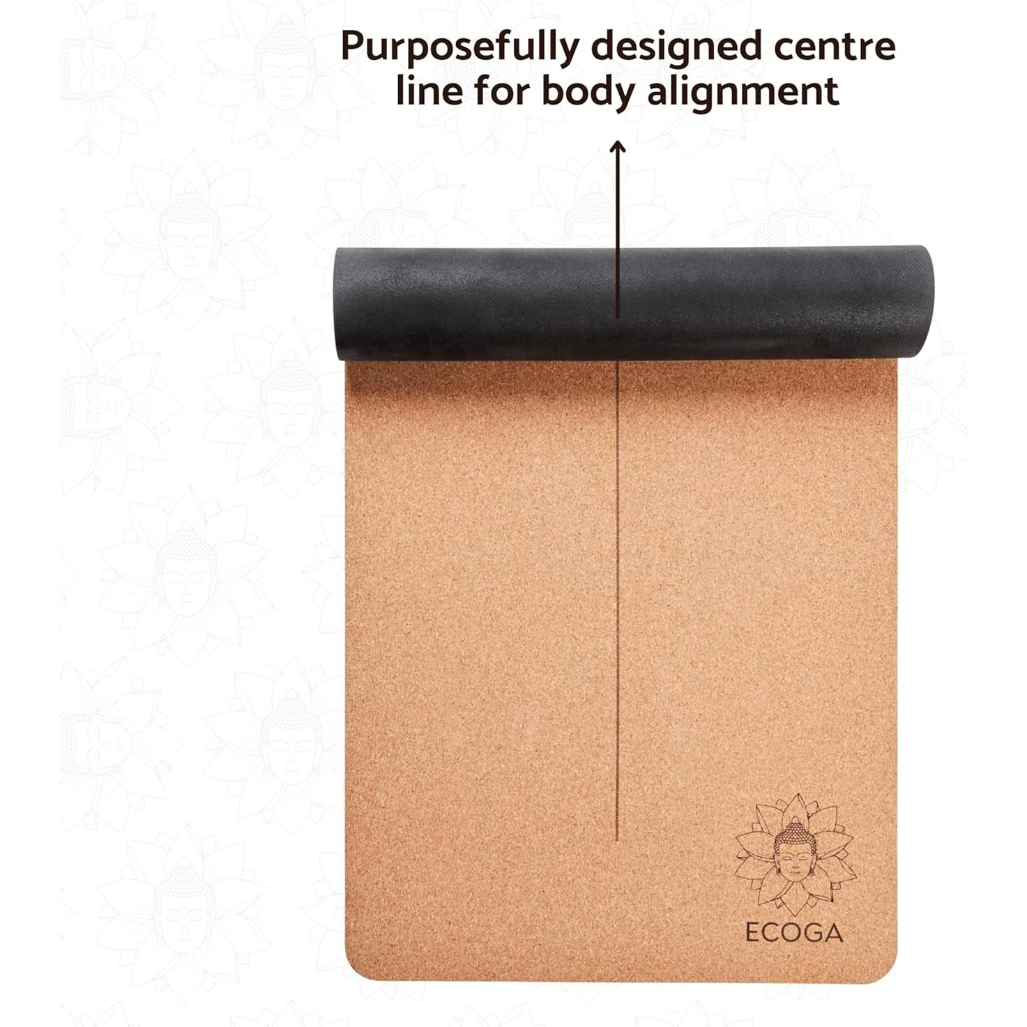 Alfombrilla de Yoga Ecológica Ecoga 5mm Antideslizante con Correa