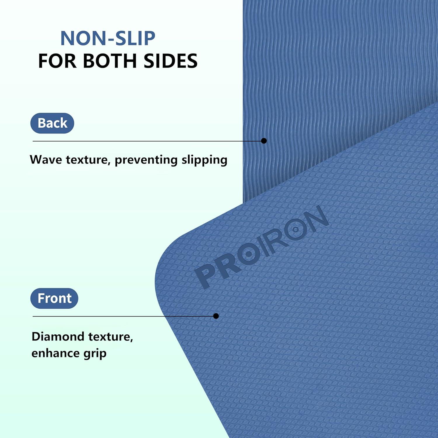 Mat de Yoga Plegable PROIRON 6mm Antideslizante Azul