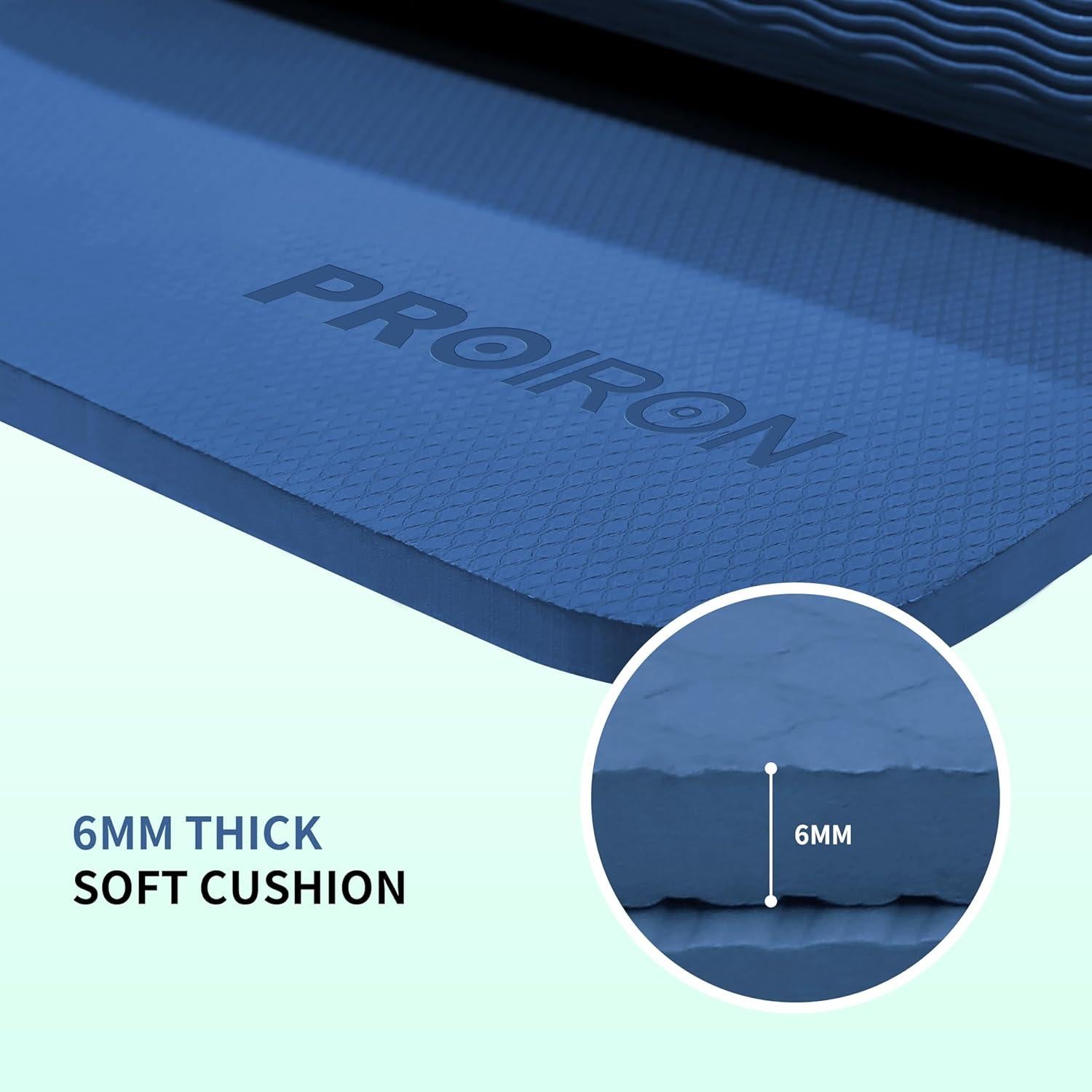 Mat de Yoga Plegable PROIRON 6mm Antideslizante Azul