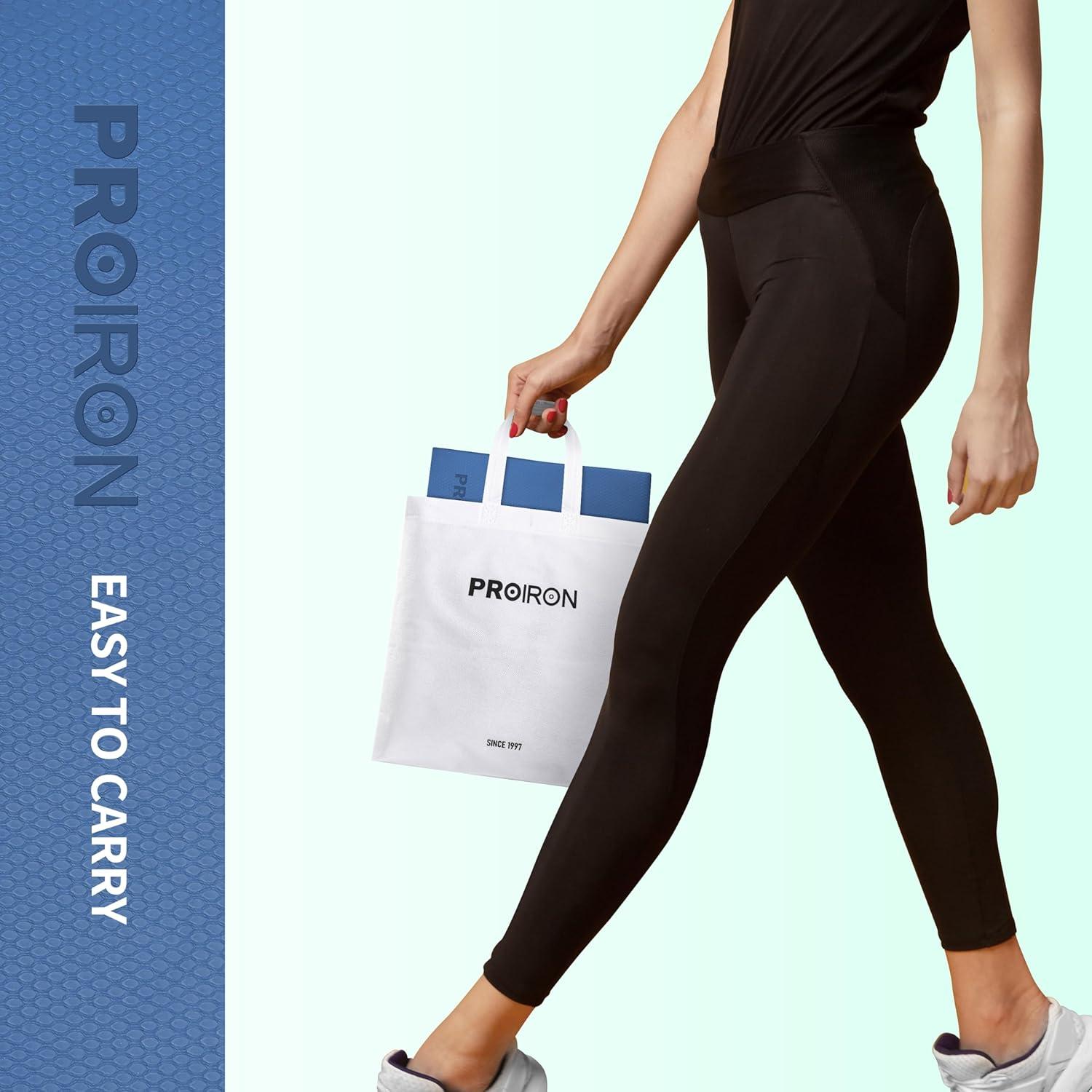 Mat de Yoga Plegable PROIRON 6mm Antideslizante Azul