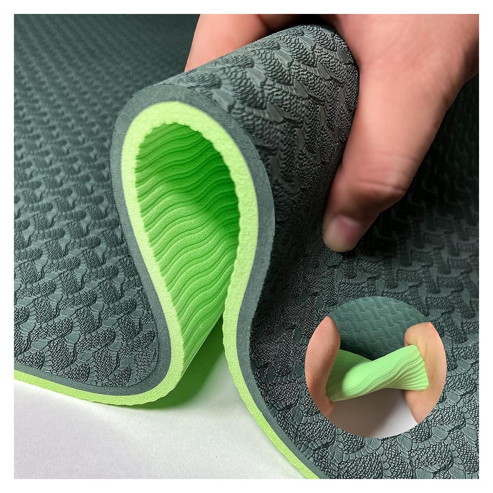 Alfombrilla de Yoga QMKGEC 8mm Antideslizante Ecológica