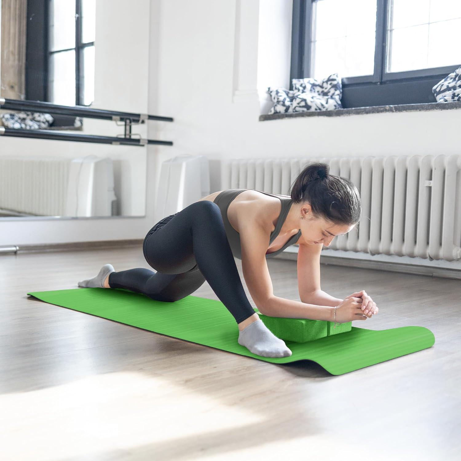 Conjunto de Yoga 7 Piezas BalanceFrom - Esterilla, Bloques y Toallas