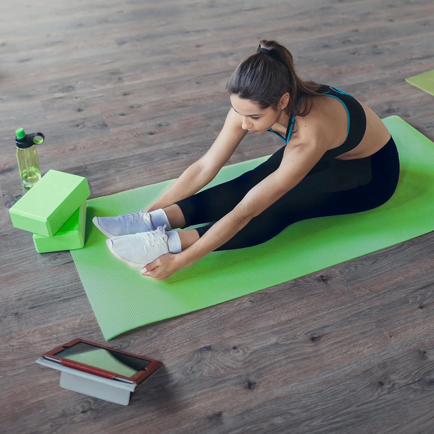 Conjunto de Yoga 7 Piezas BalanceFrom - Esterilla, Bloques y Toallas