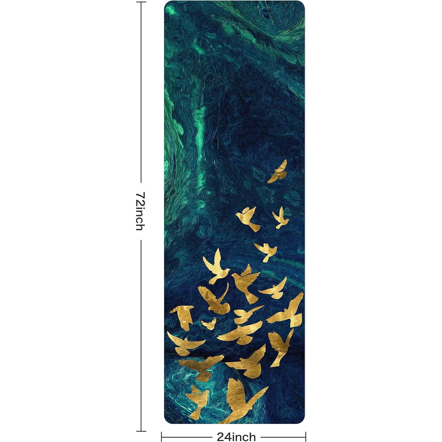 Alfombrilla de Yoga Antideslizante Knsbk 183x61cm 6mm Verde