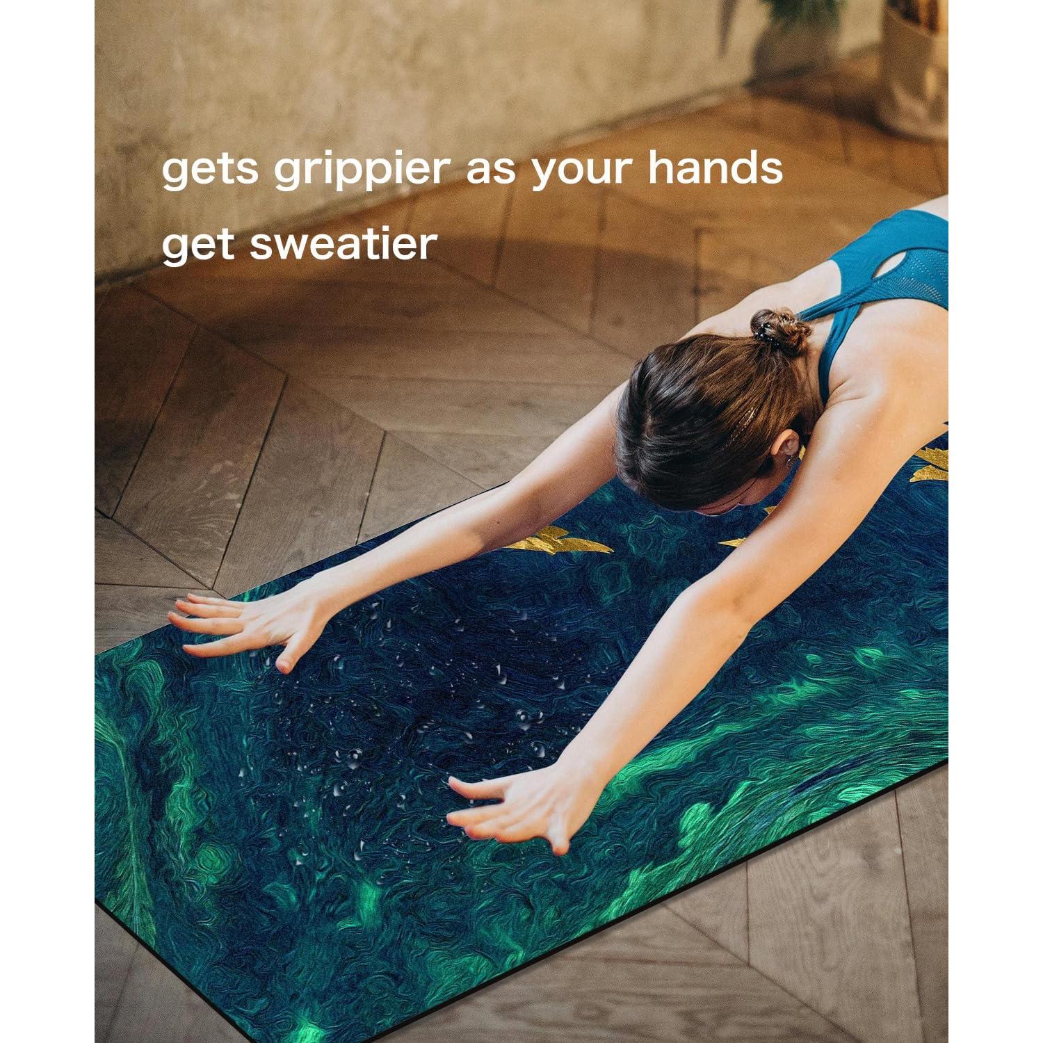 Alfombrilla de Yoga Antideslizante Knsbk 183x61cm 6mm Verde