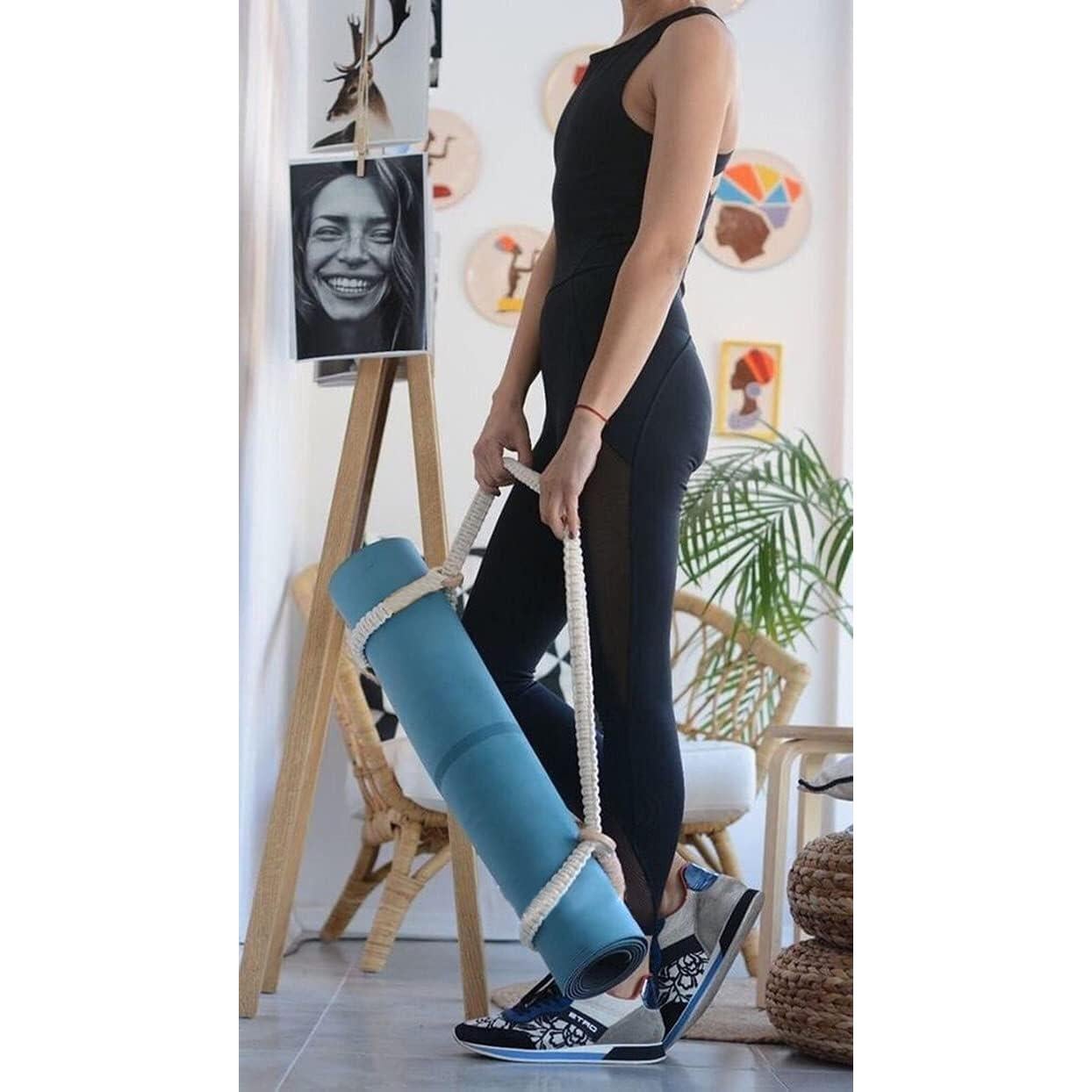 Correa de Yoga Tejida a Mano Kiido 180 cm Color Gris