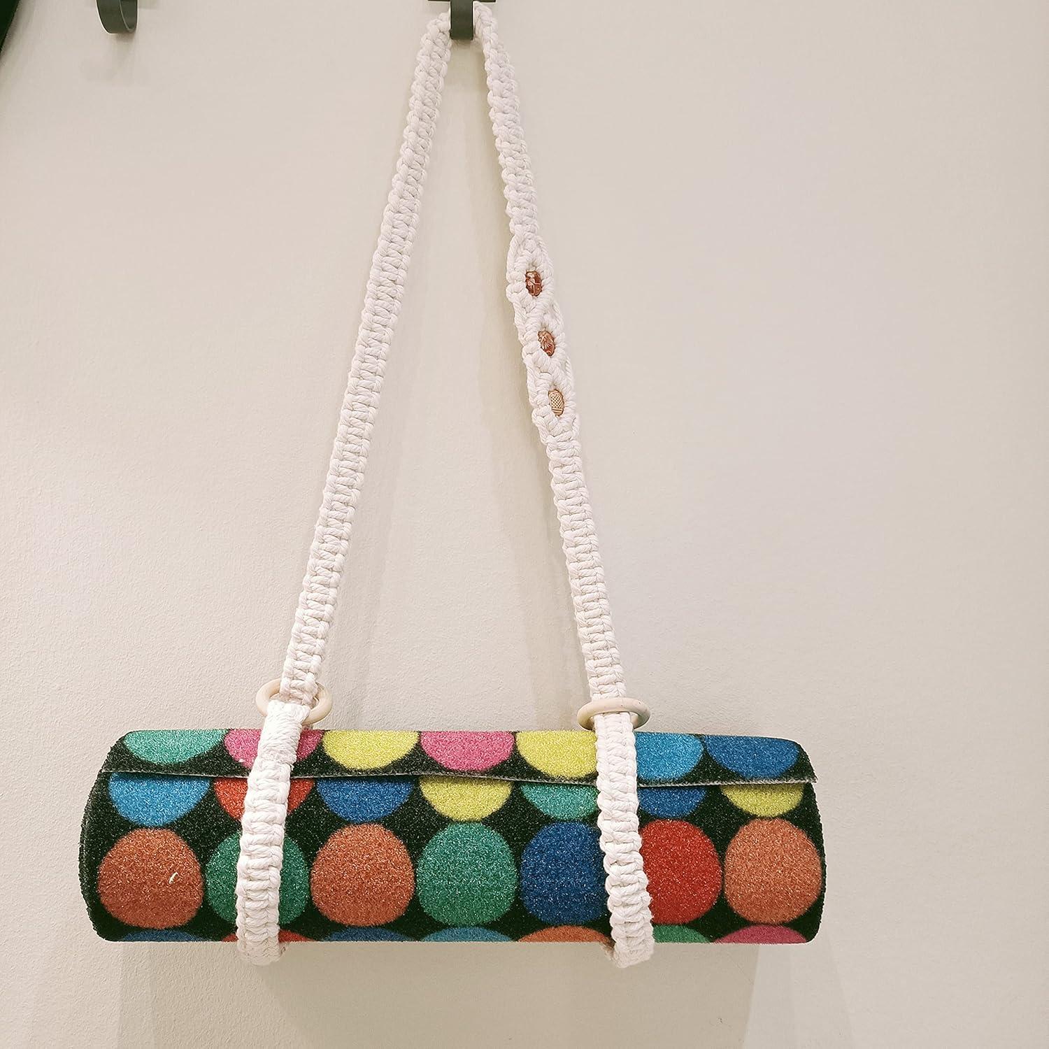 Correa de Yoga Tejida a Mano Kiido 180 cm Color Gris