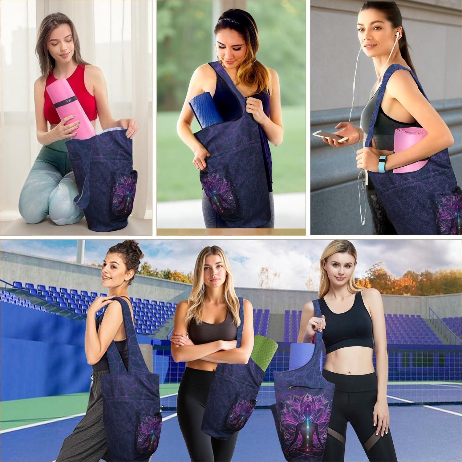 Bolsa de Mat de Yoga Saniwu Grande Impermeable Boho 94cm