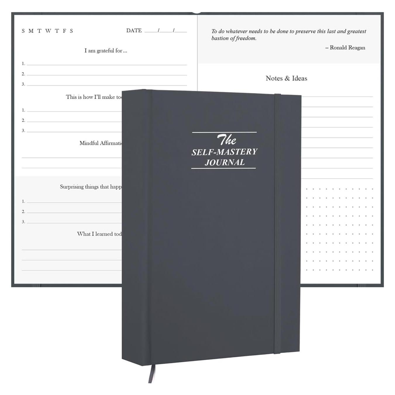 Diario de Autodisciplina Tuun Fuplan - 182 Días, Gris