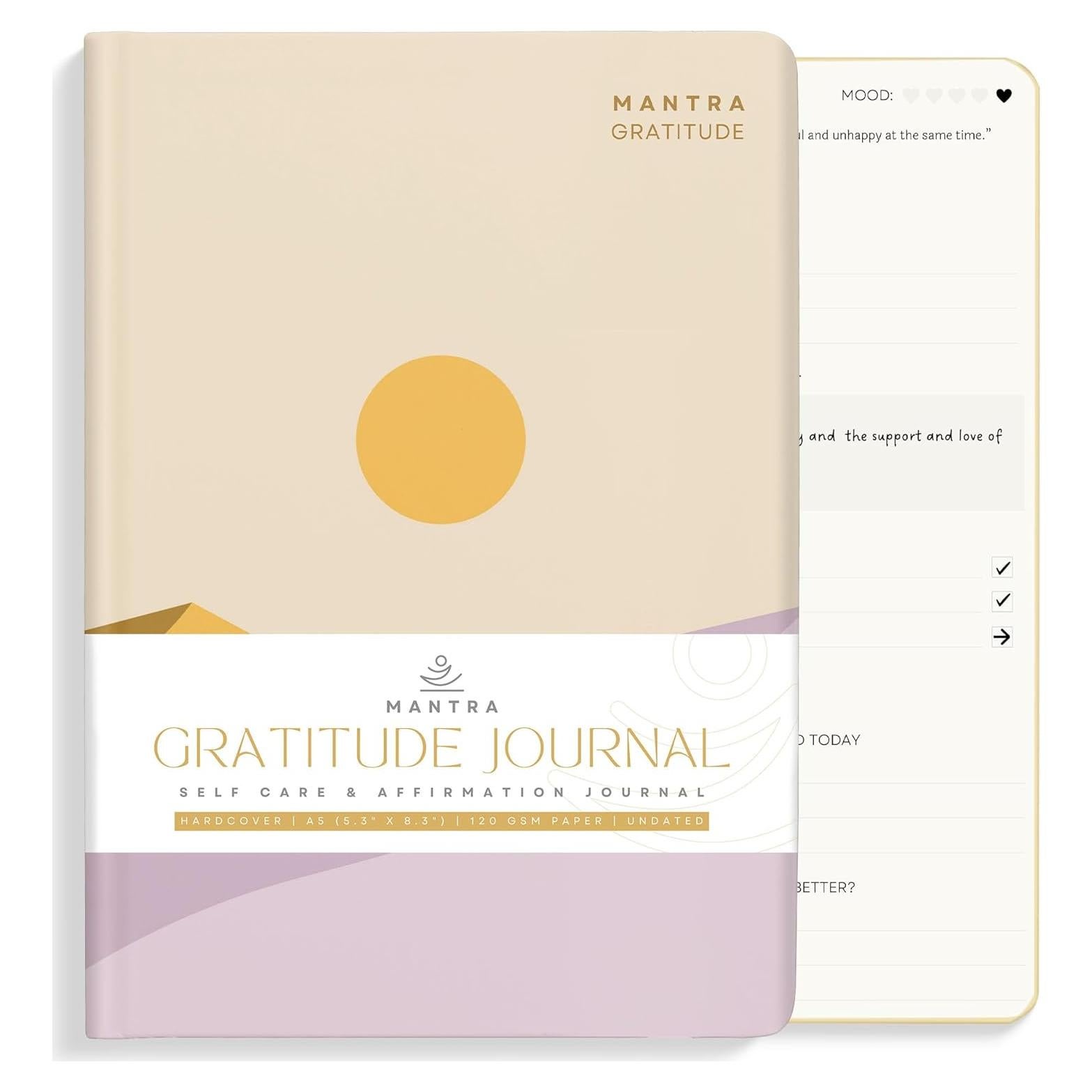 Diario de Gratitud Planificador Mantra - Cuidado Personal A5