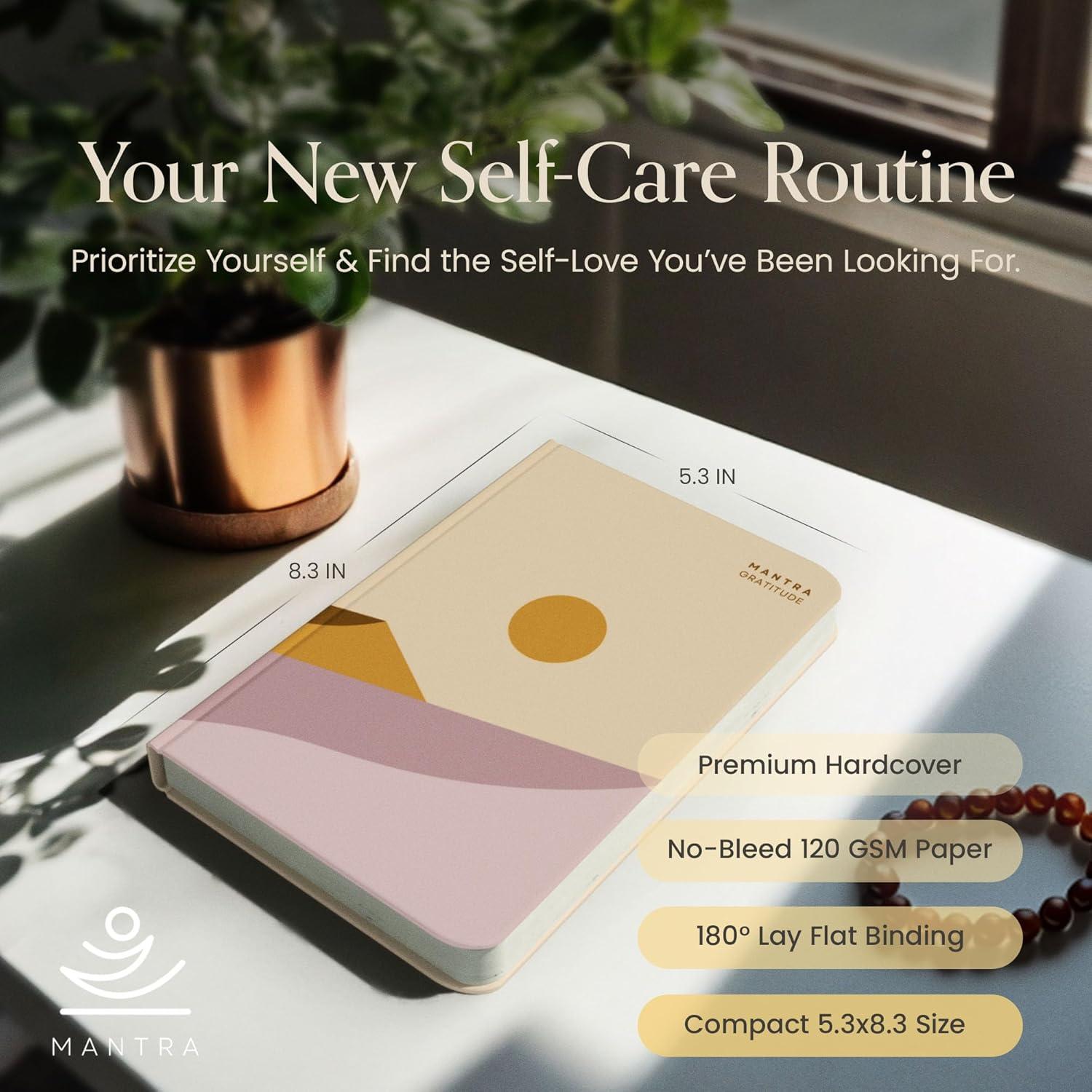 Diario de Gratitud Planificador Mantra - Cuidado Personal A5