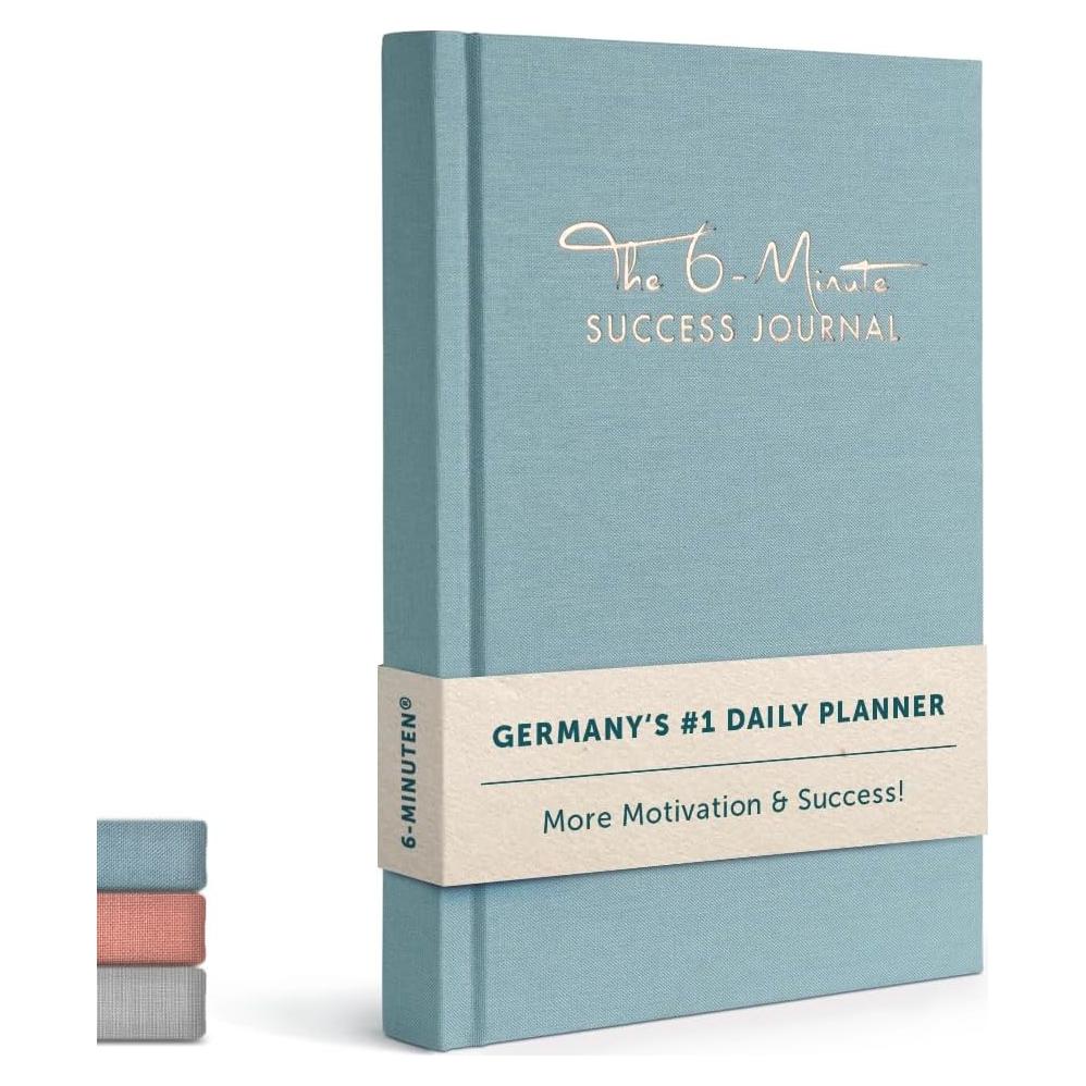 Diario de Éxito 6 Minutos UrBestSelf A5 Sin Fecha Azul