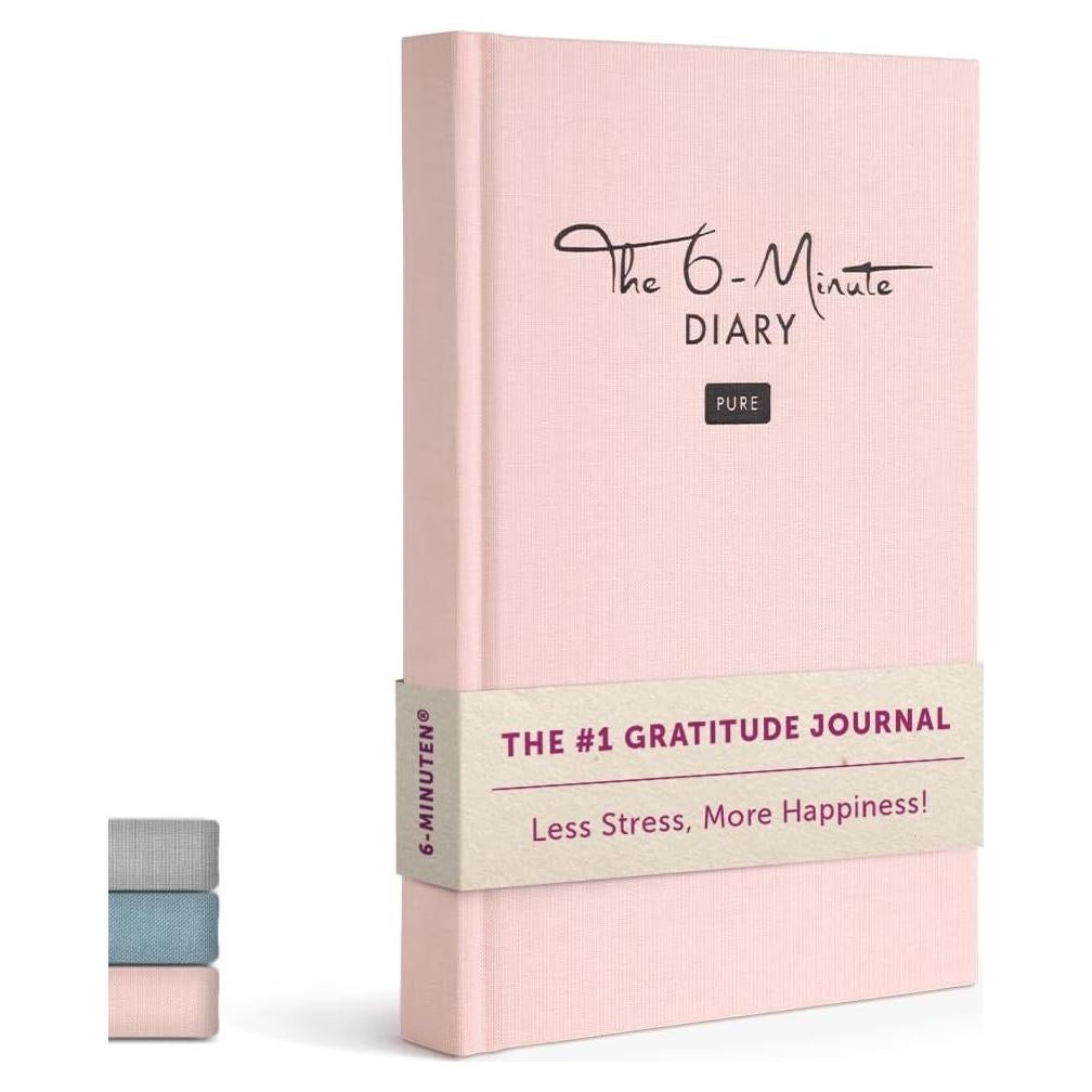 Diario de 6 Minutos PURO UrBestSelf - Gratitud y Autocuidado A5 Rosa