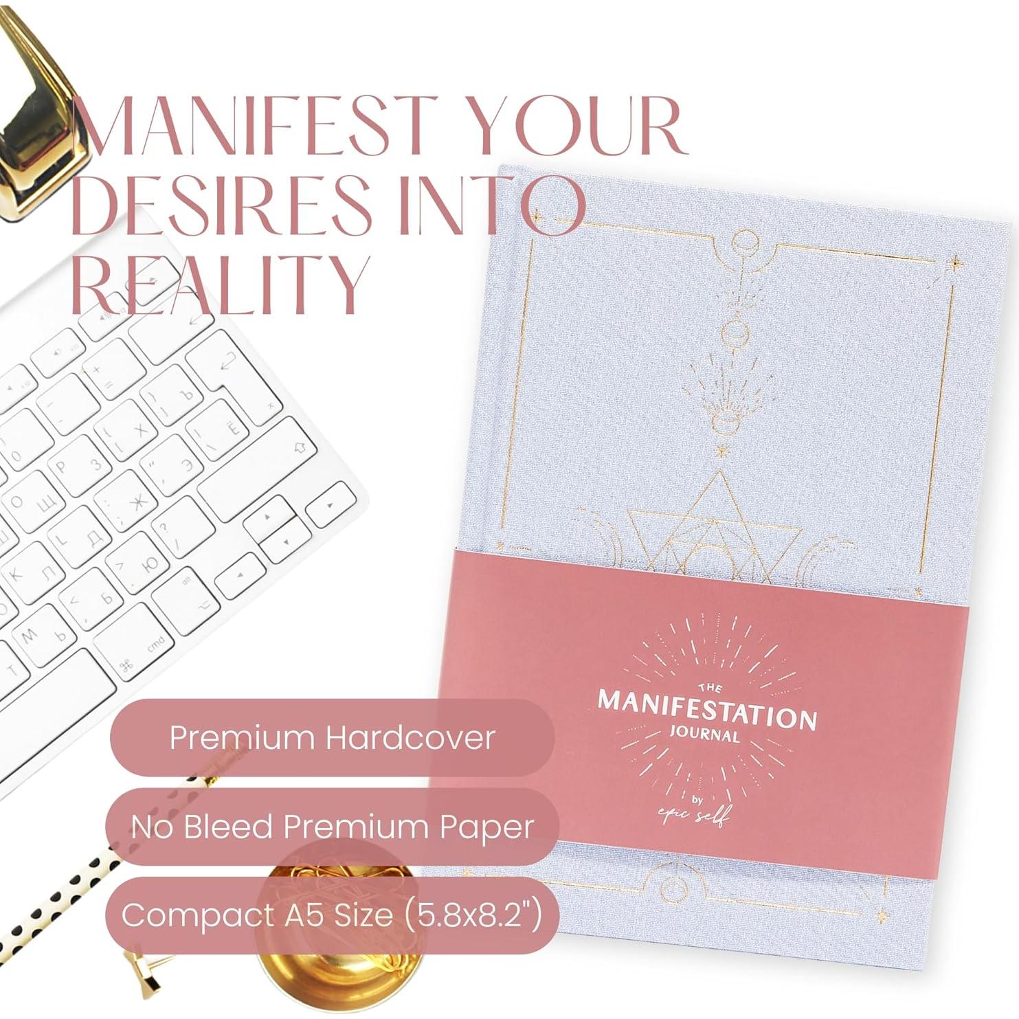 Diario de Manifestación Epic Self A5 Azul Claro - 14 Semanas