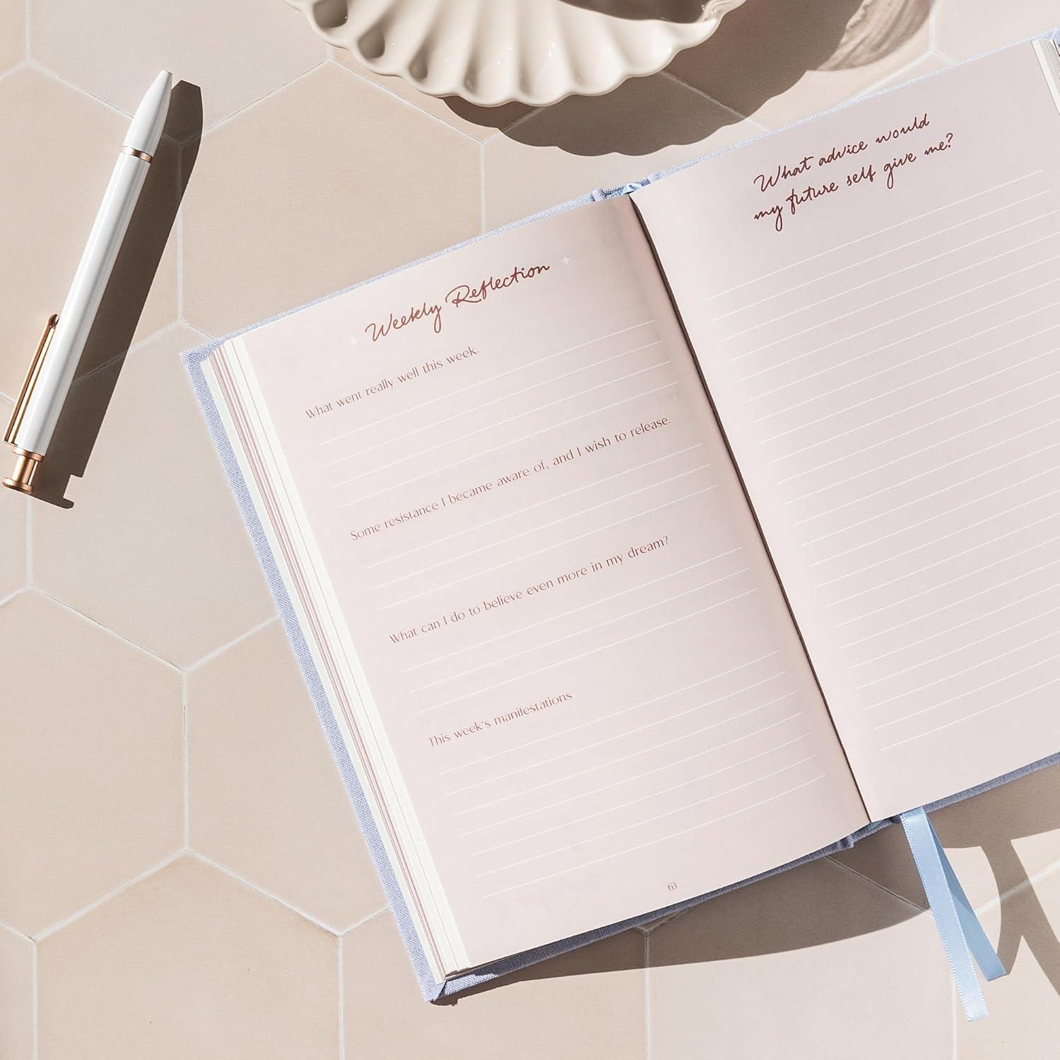 Diario de Manifestación Epic Self A5 Azul Claro - 14 Semanas