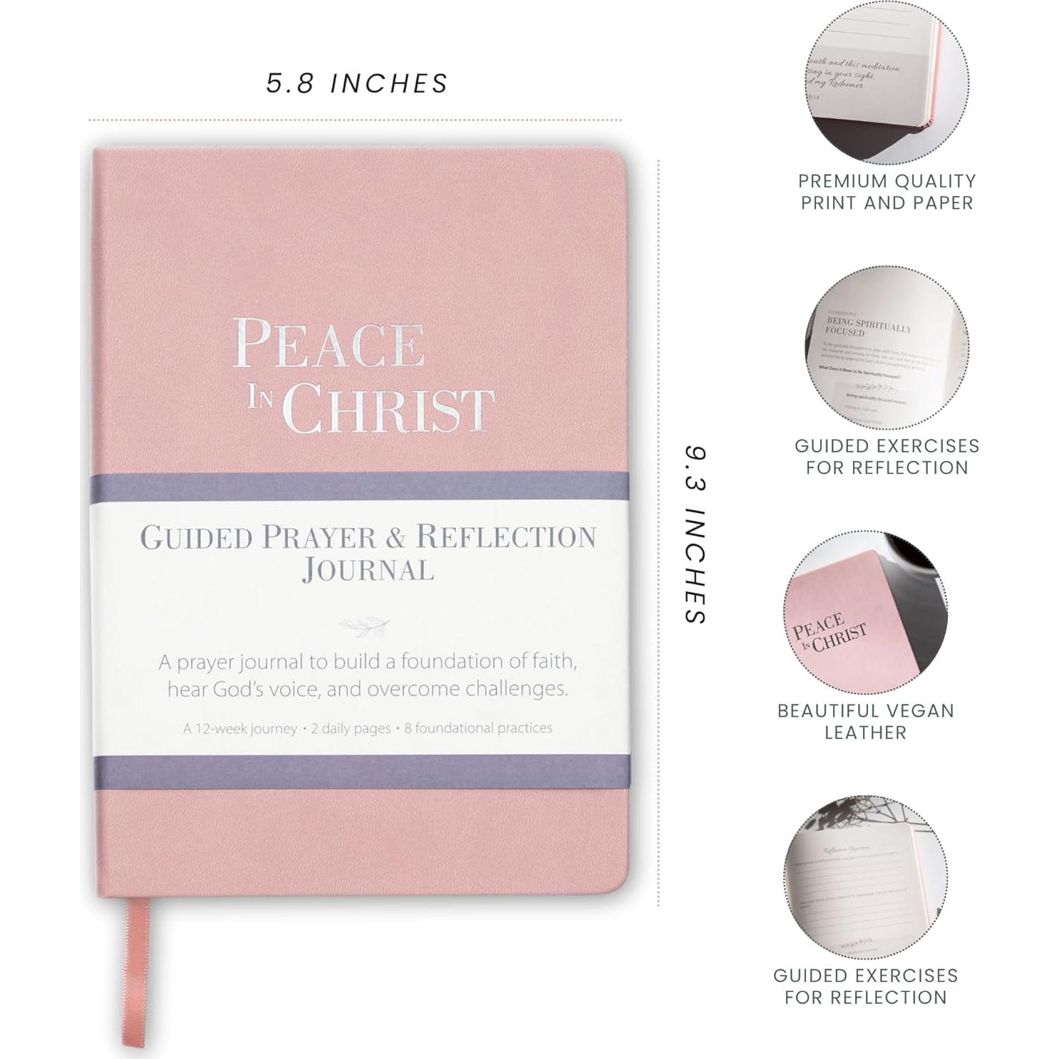 Diario Cristiano Guiado Armonía Divina Rosa 12 Semanas