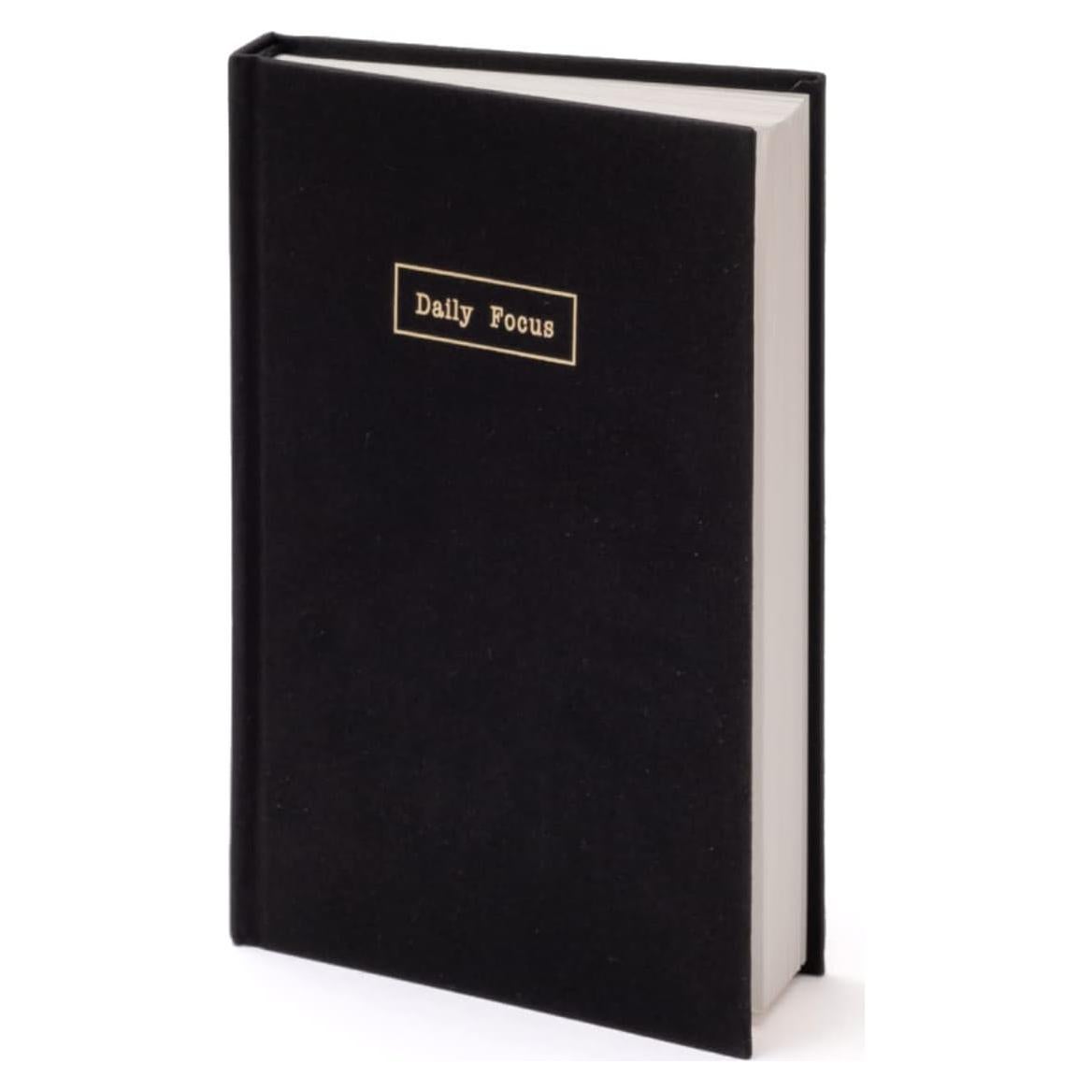 Diario de Gratitud y Planificador A5 Enfoque Diario Negro