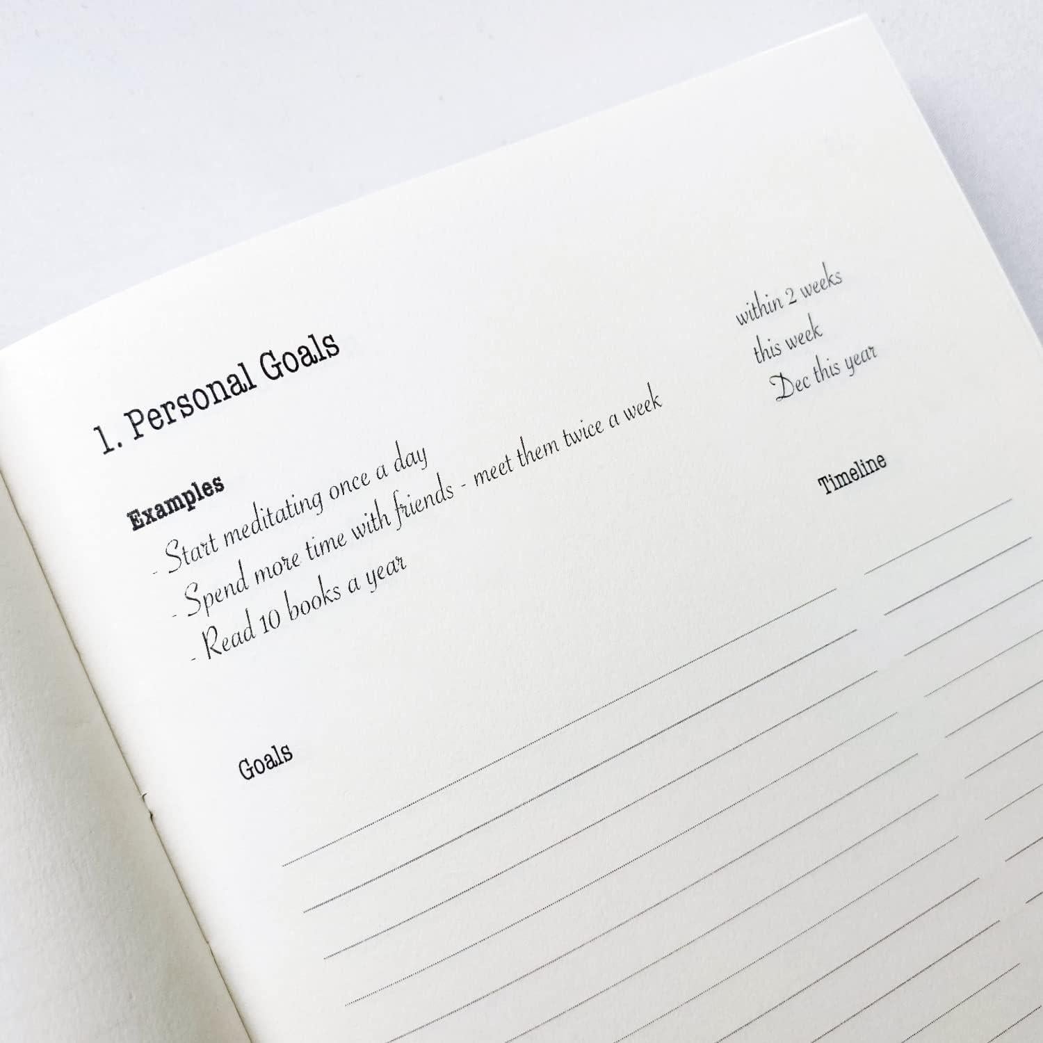 Diario de Gratitud y Planificador A5 Enfoque Diario Negro