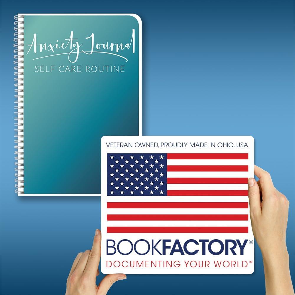 Diario de Ansiedad BookFactory - 100 Páginas Wire-O 15.24x22.86 cm