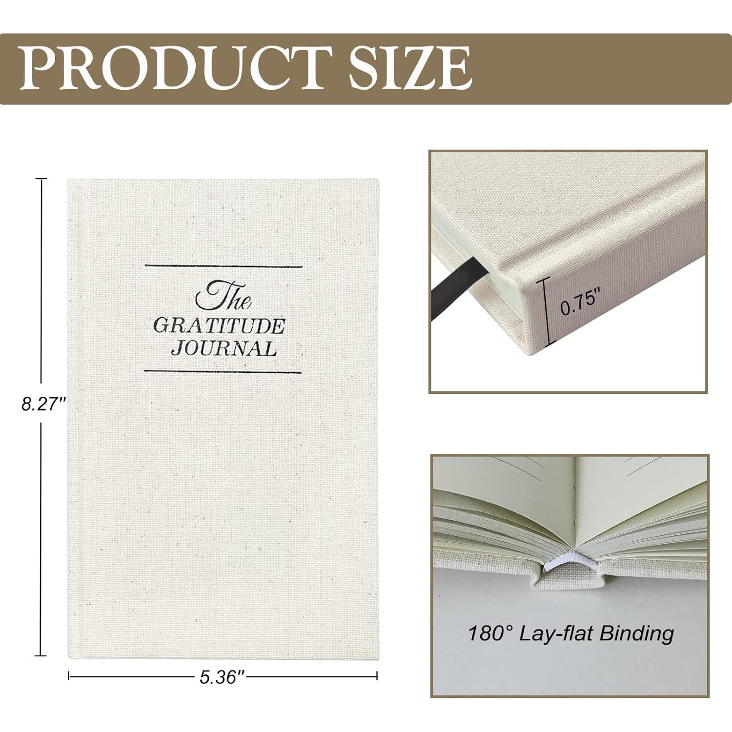 Diario de Gratitud HOTYGUAL Beige 12.7x20.3 cm Tapa Dura