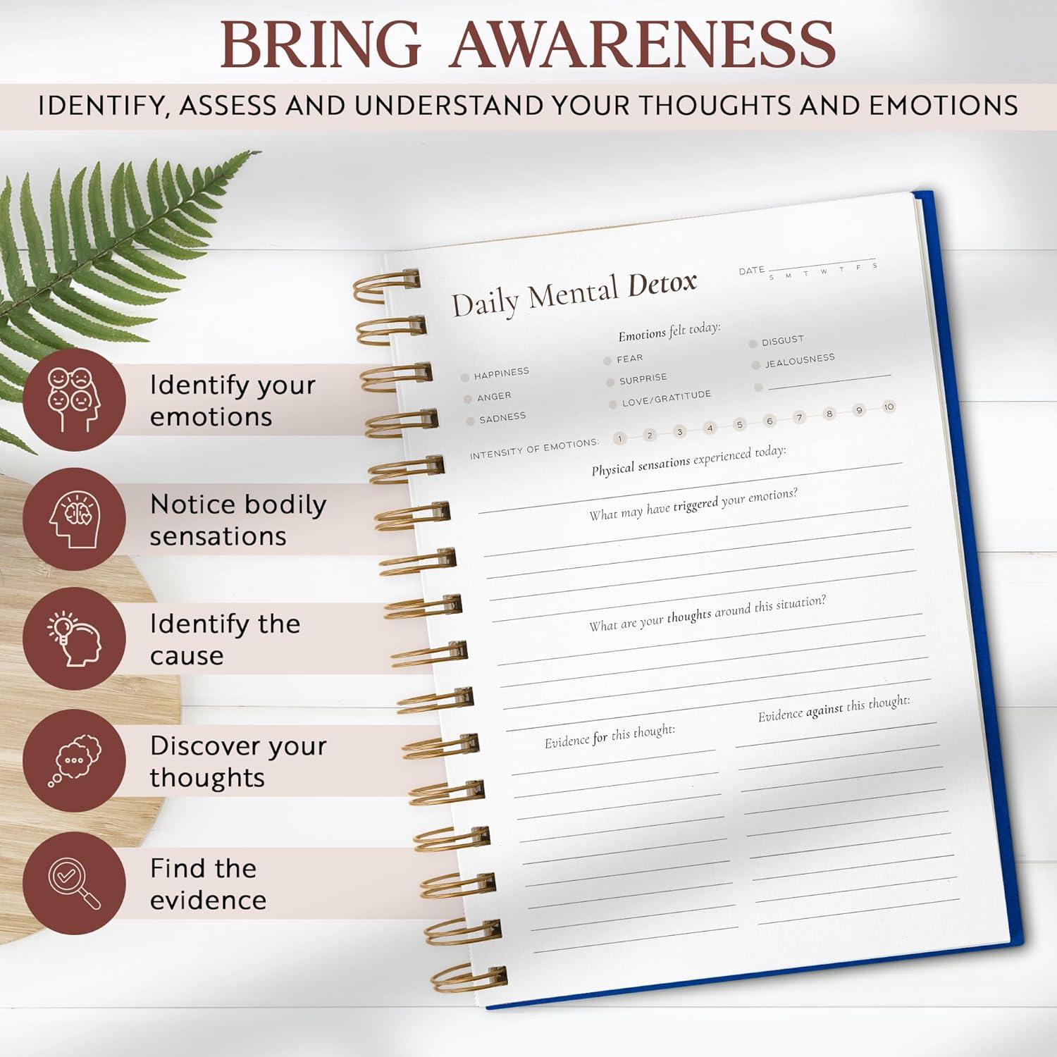 Diario de Salud Mental Growthedge | Indicaciones Guiadas 12 Semanas