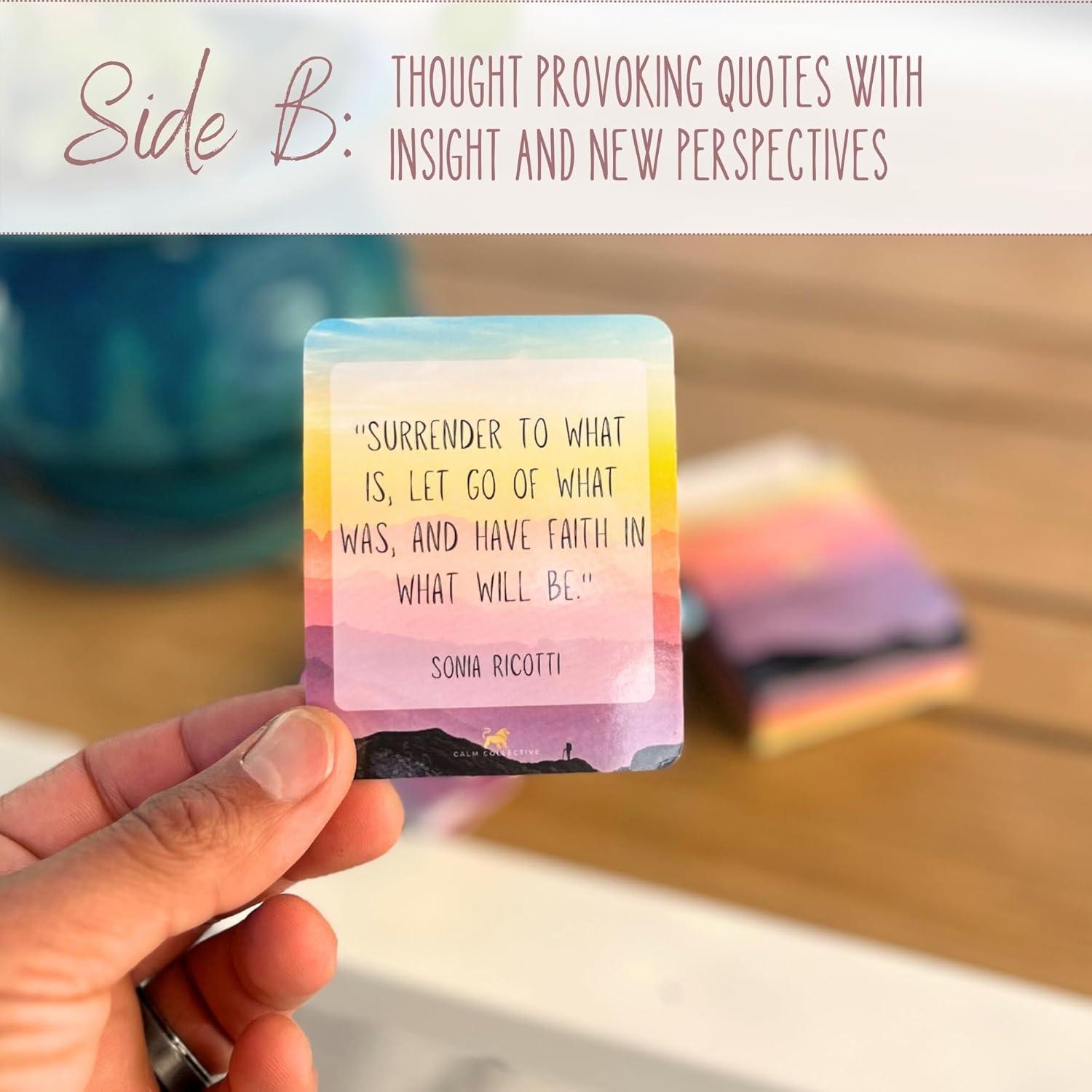 Tarjetas de Diario Anti-Anxiety Calm Collective - 52 Prompts CBT