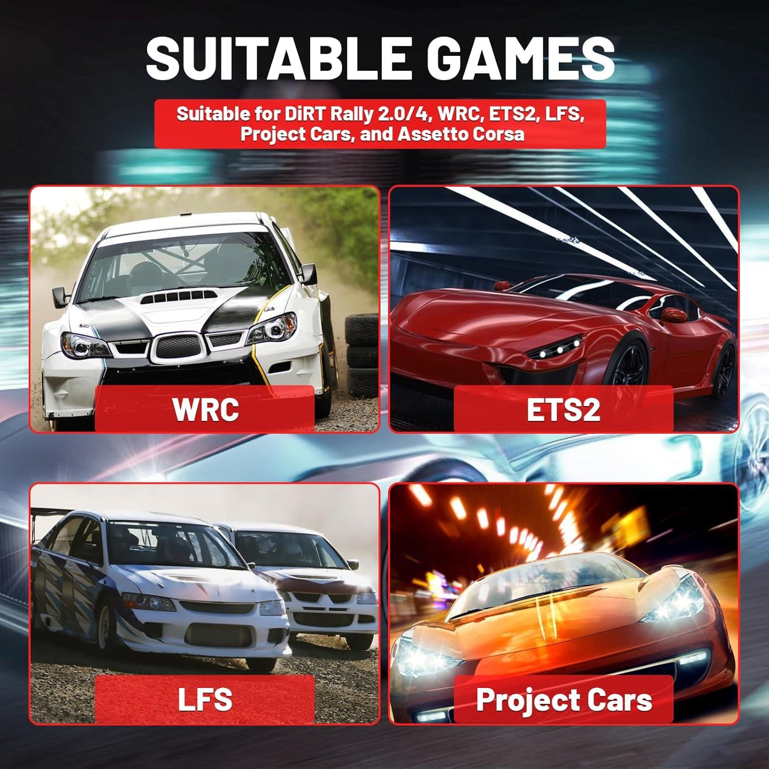 Simulador USB Shifter XUZHONG 6+R para Logitech y Thrustmaster