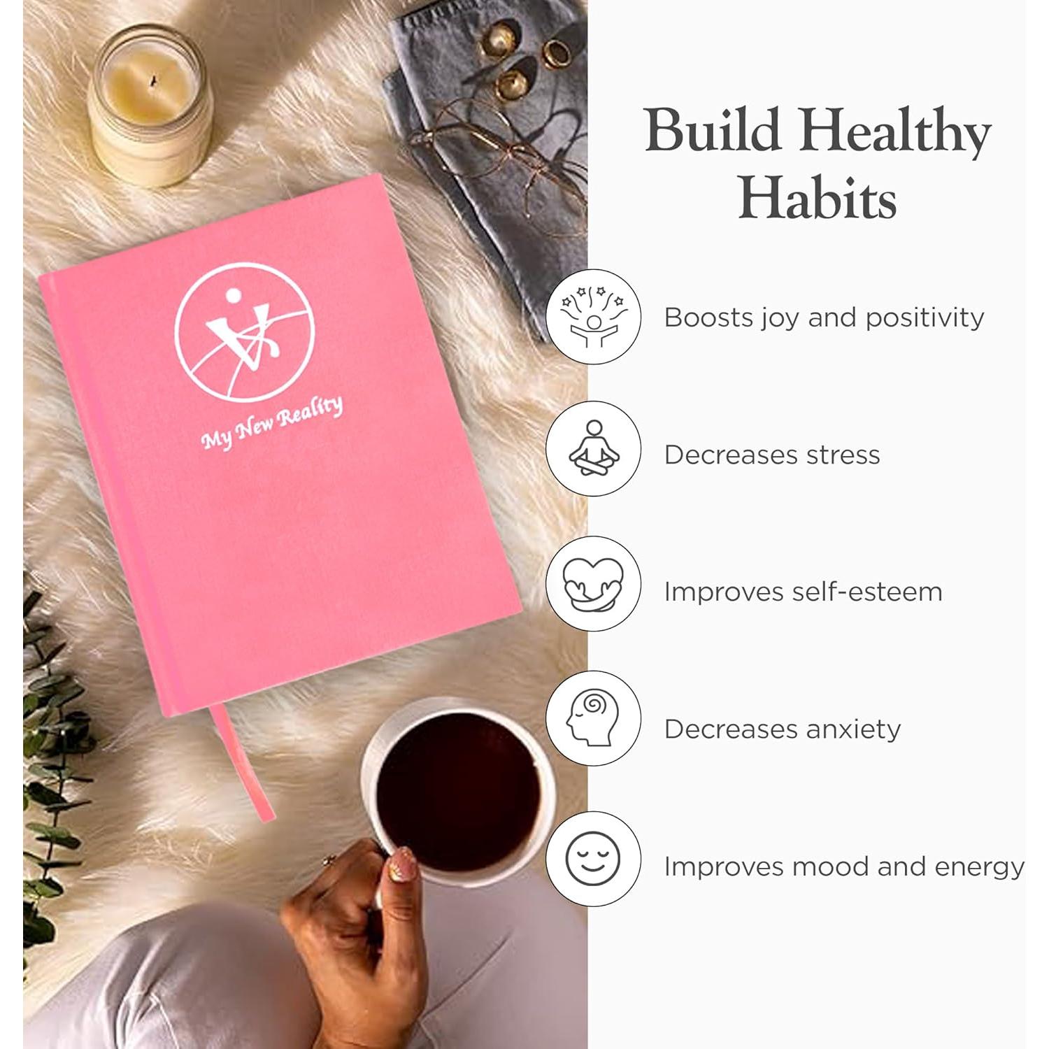 Diario de Gratitud Guiado Mi Nueva Realidad A5 Tapa Dura Lino