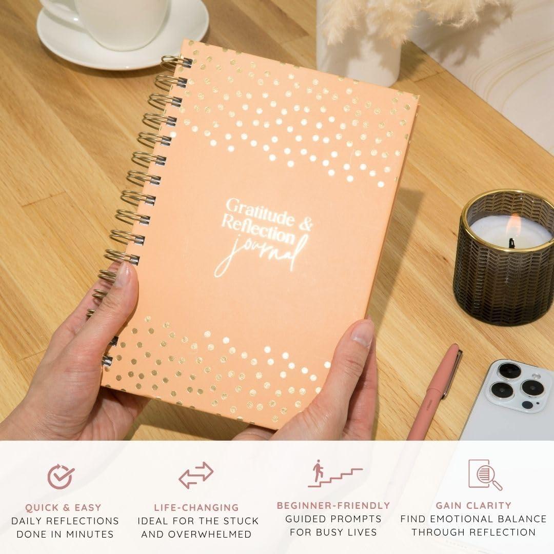 Diario de Gratitud A5 Rosa - Shine Sparkle Slay 2025