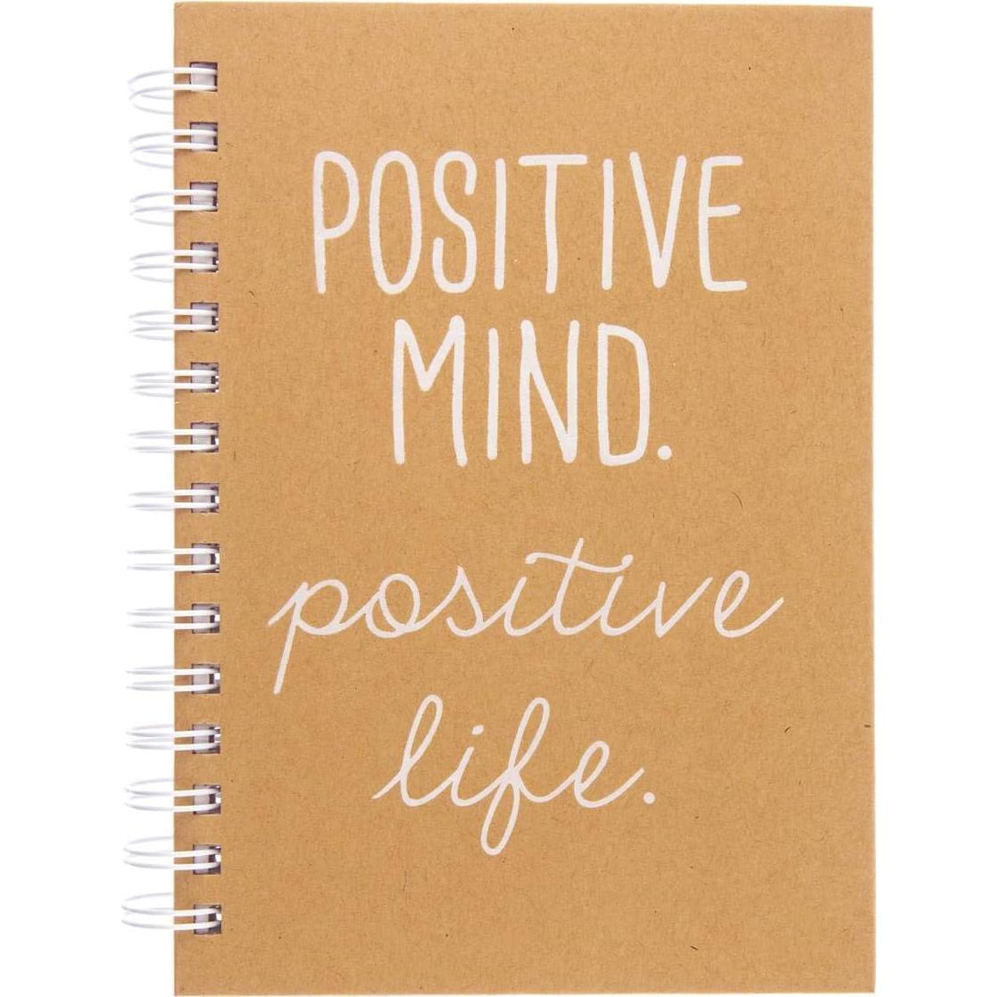 Diario Tapa Dura Graphique Mente Positiva 160 Páginas 15.88x20.96cm