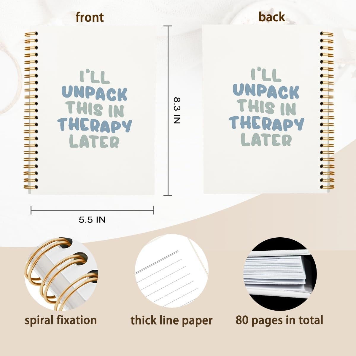 Cuaderno de Salud Mental Hold Fizz 13.97x21.08 cm Espiral