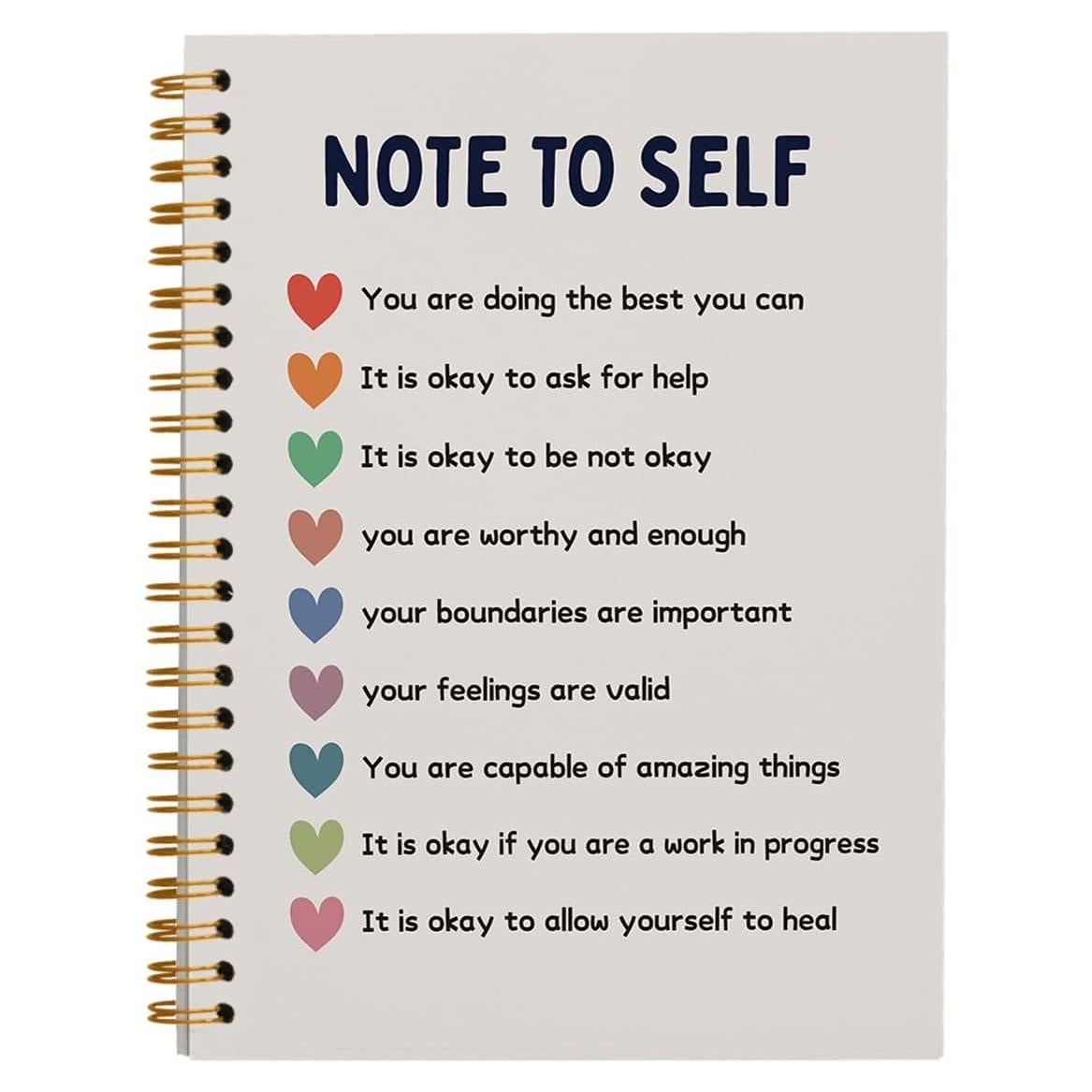 Cuaderno Espiral PLKMN 5.5x8.3" Rayado Salud Mental