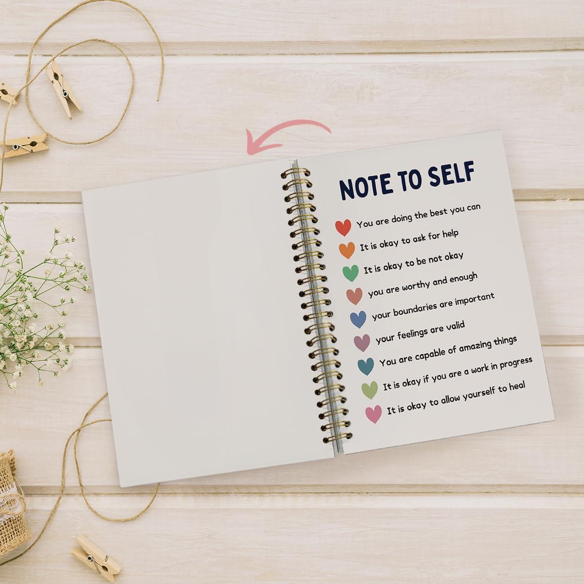 Cuaderno Espiral PLKMN 5.5x8.3" Rayado Salud Mental