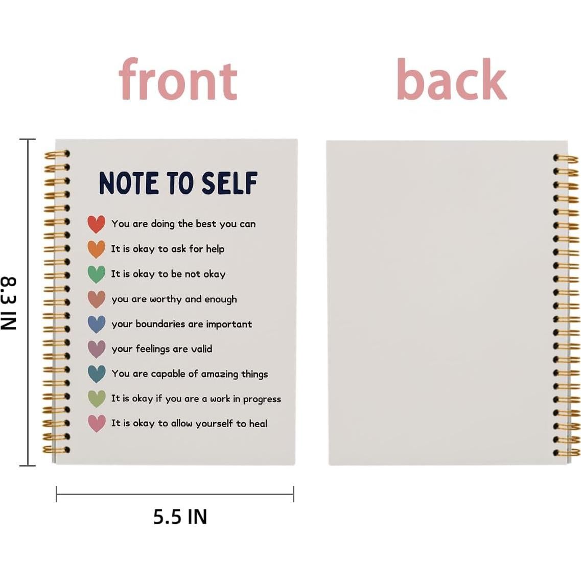 Cuaderno Espiral PLKMN 5.5x8.3" Rayado Salud Mental