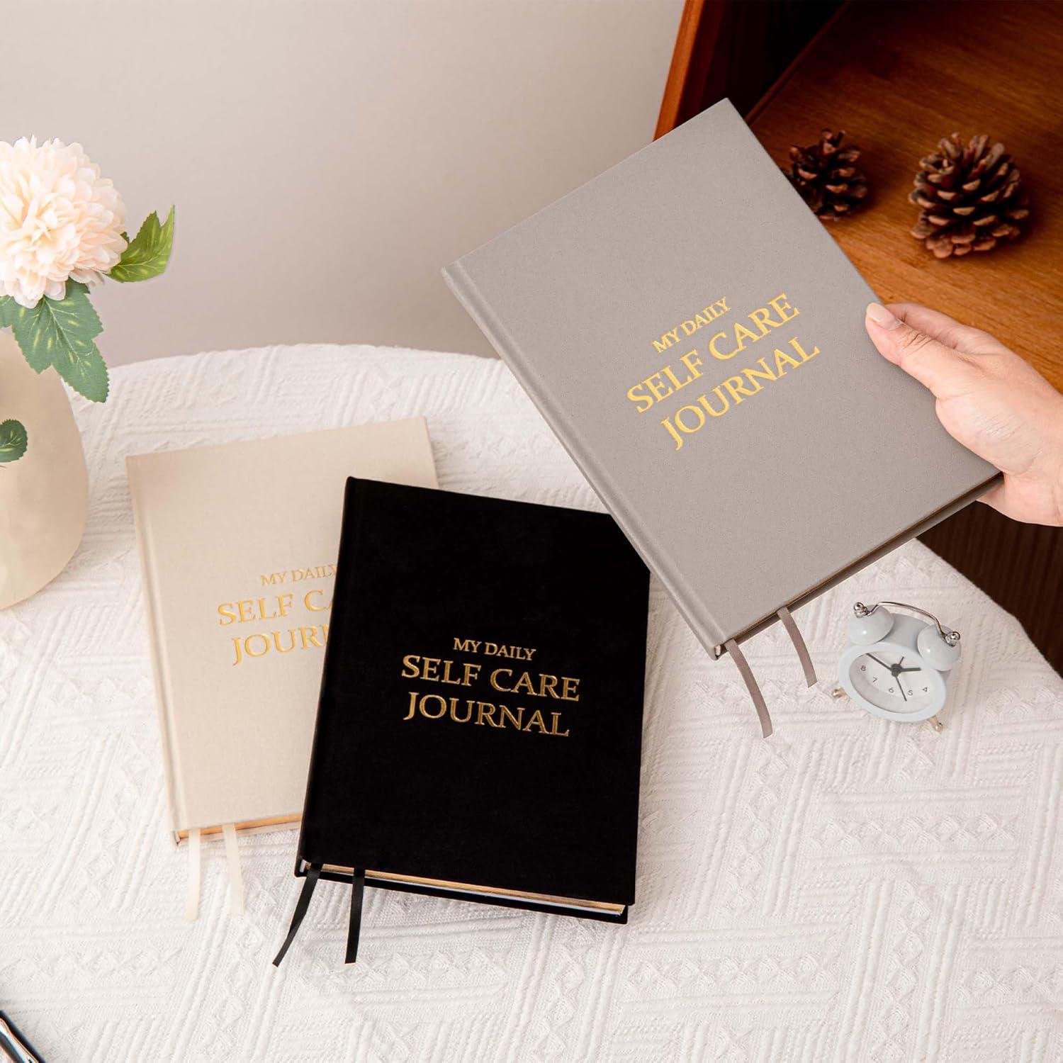 Diario de Autocuidado MGGAO A5 Negro con Preguntas Guiadas