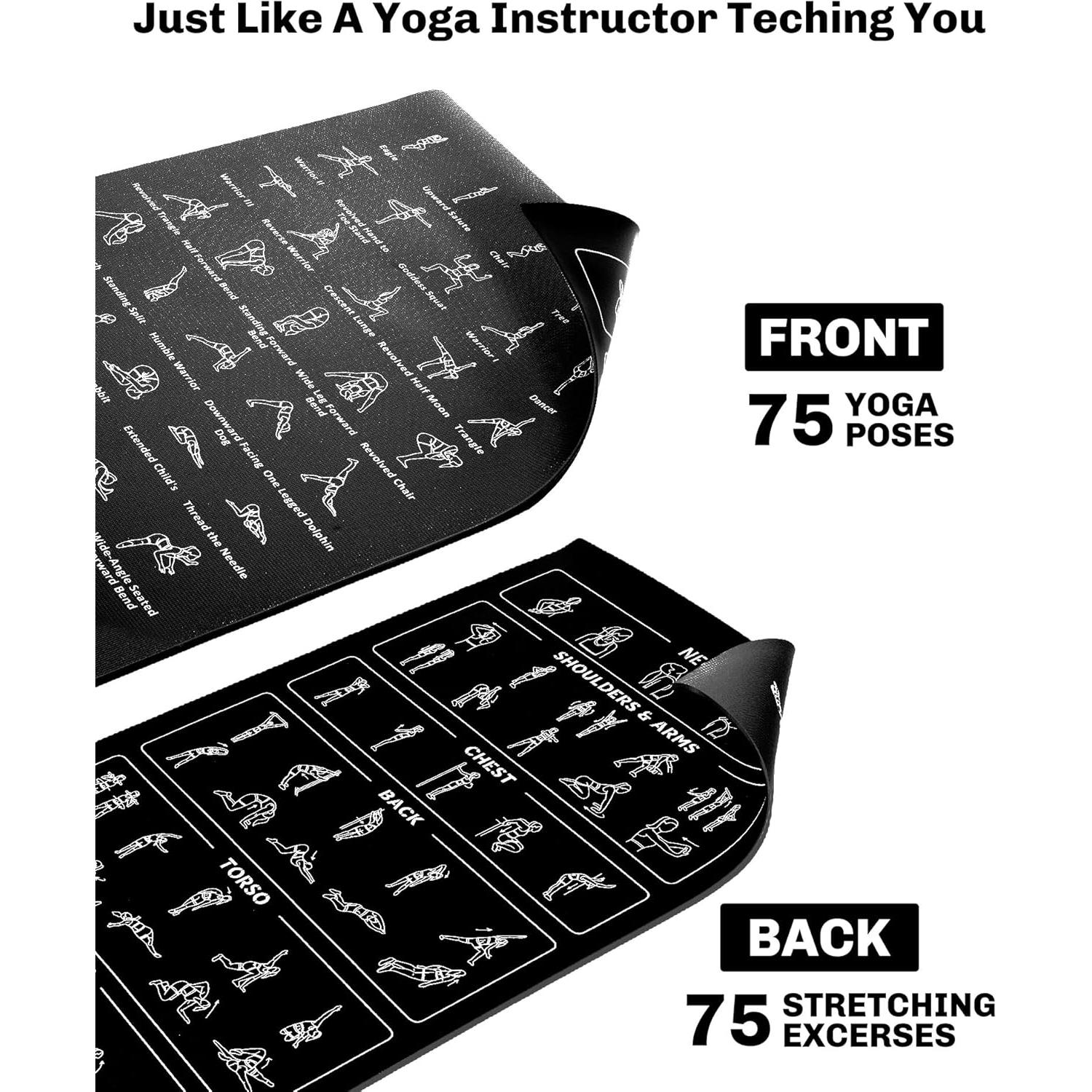 Tapete de Yoga Instructivo CIGOCIVI Antideslizante 173x61cm