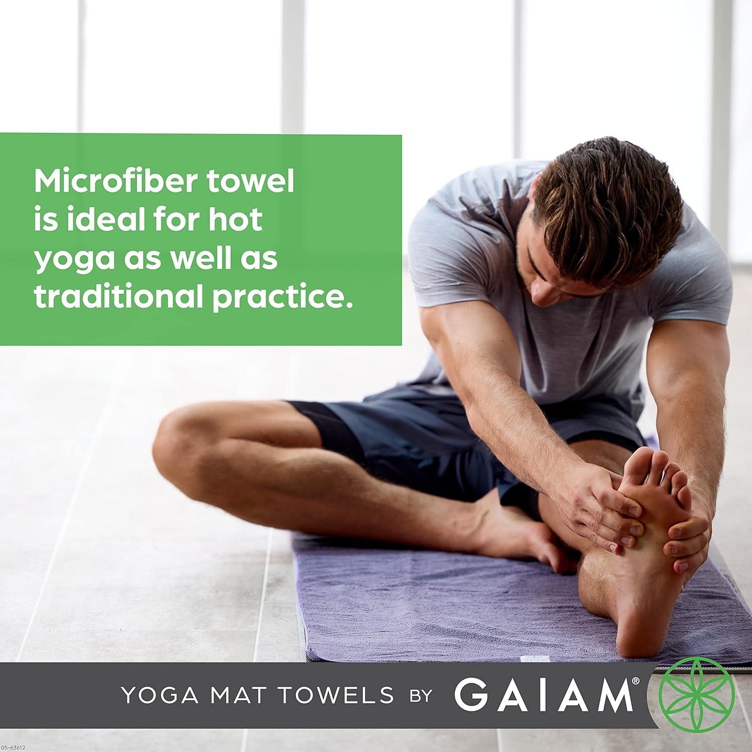 Toalla de Yoga Gaiam Microfibra 61x173 cm para Yoga Caliente