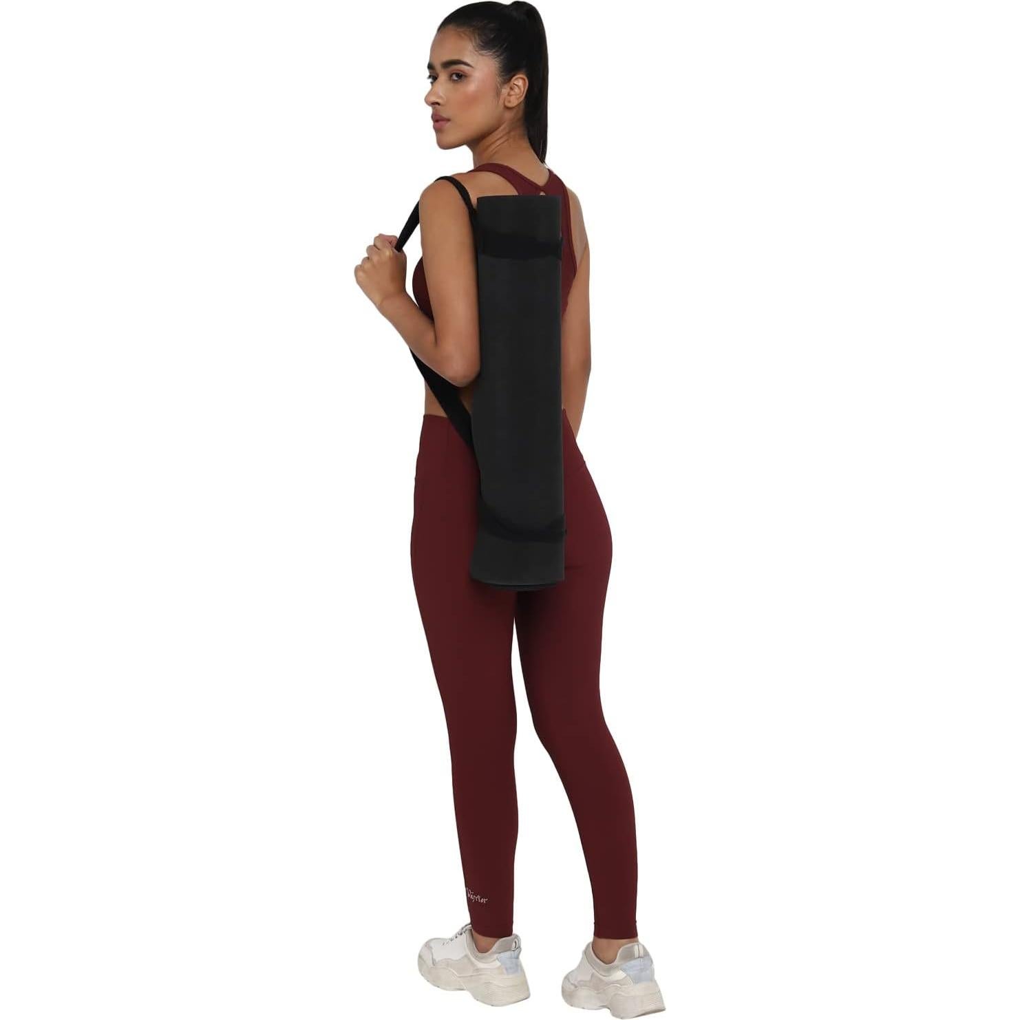 Esterilla de Yoga Shakti Warrior Negra Antideslizante 182.88x71.12cm