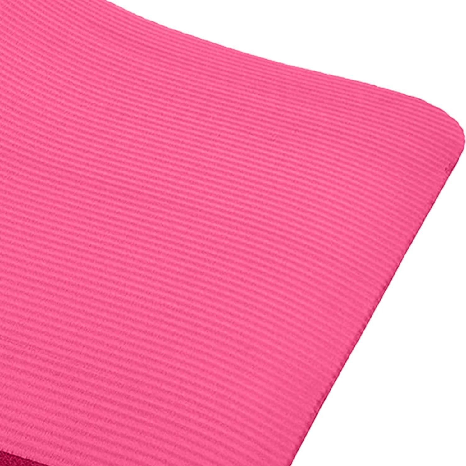 Alfombrilla de Yoga BalanceFrom GoCloud 180x61 cm Rosa Antideslizante