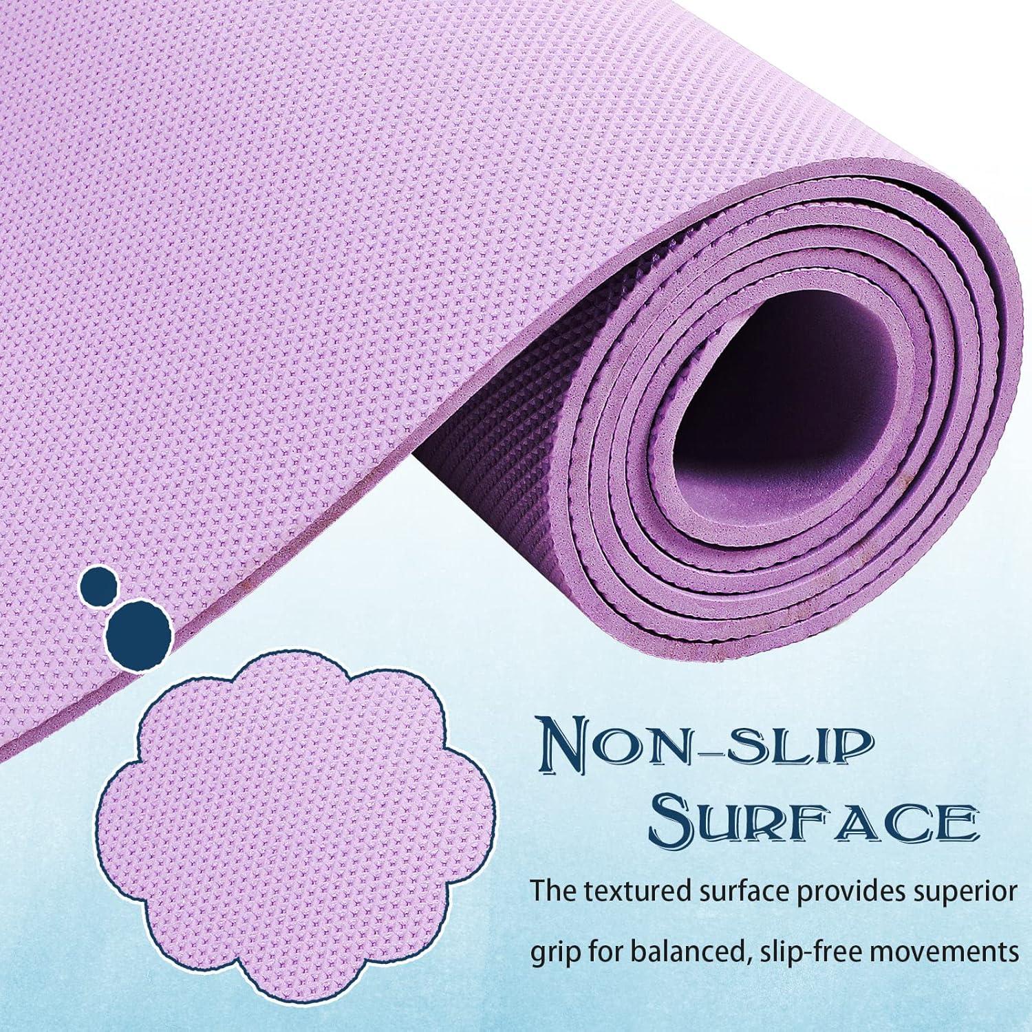 Paquete de 10 Esteras de Yoga LEIFIDE Antideslizantes 173x61 cm