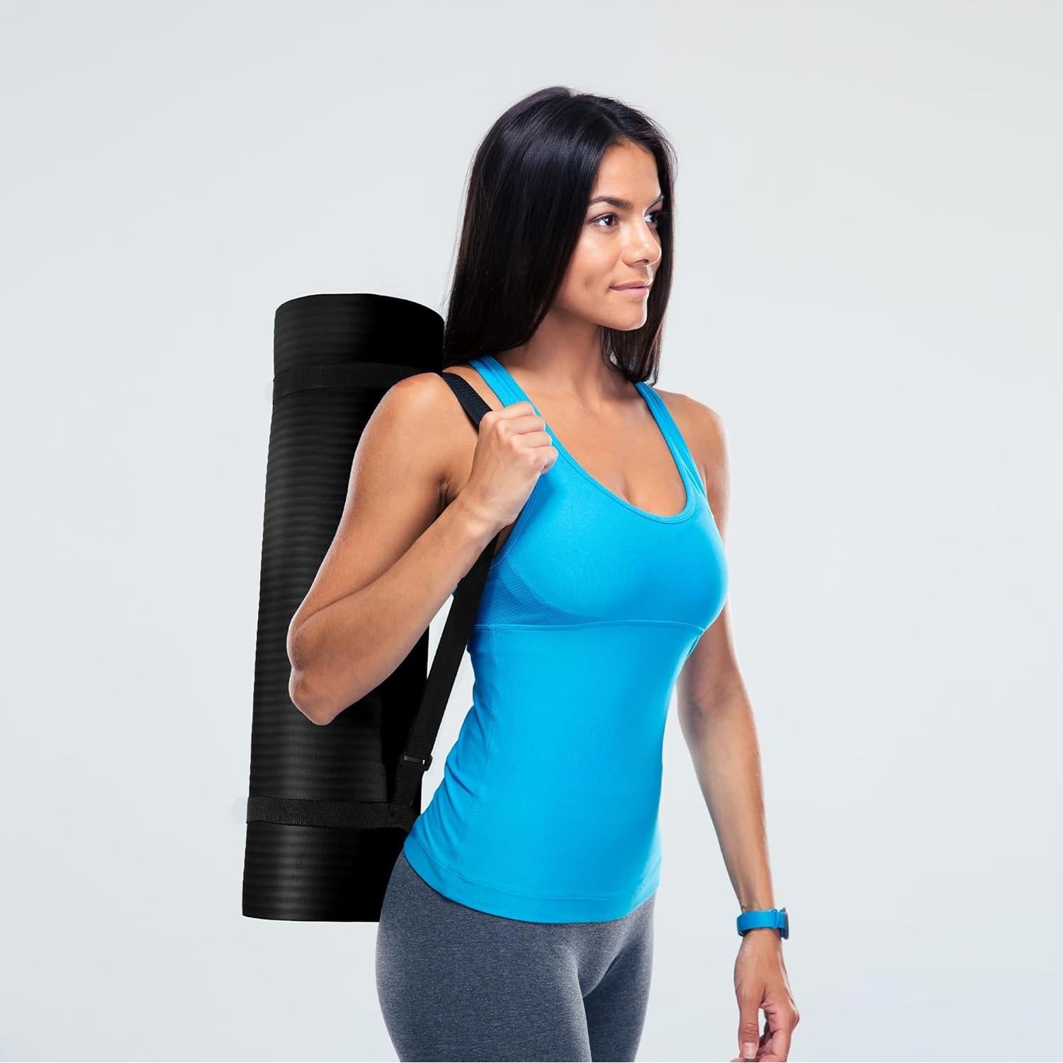 Alfombrilla de Yoga Fitvids GoYoga 180x61cm Antideslizante