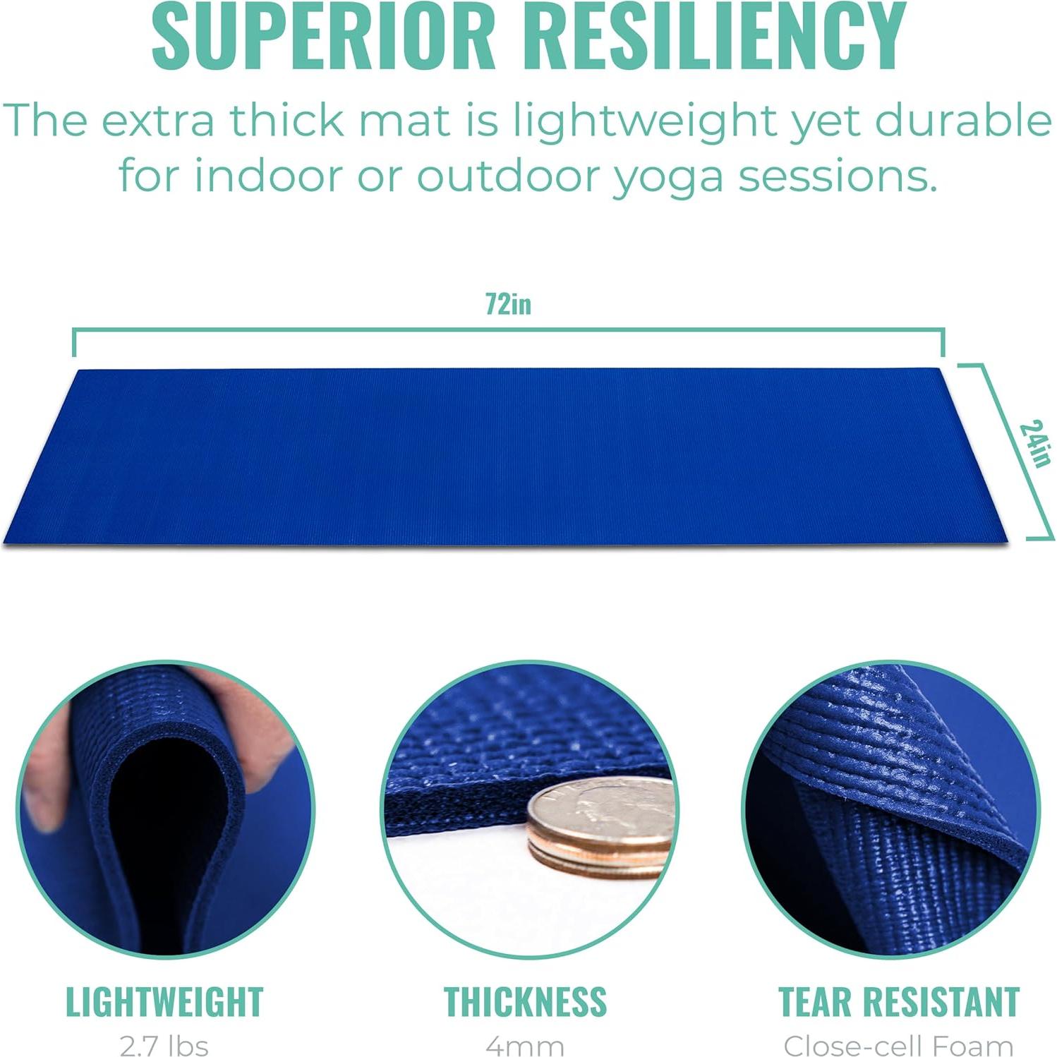 Mats de Yoga Elevate Upward Fit 183x61 cm 4 mm Antideslizantes