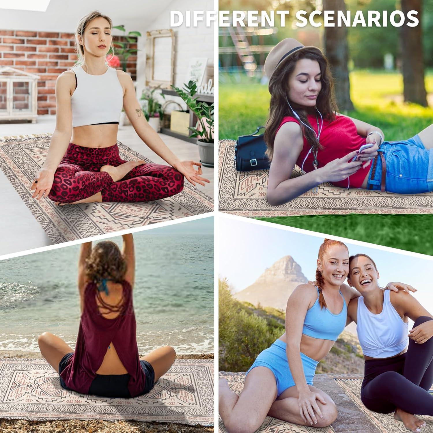 Esteras de Yoga Orgánicas Cifupy 61x183 cm Antideslizante