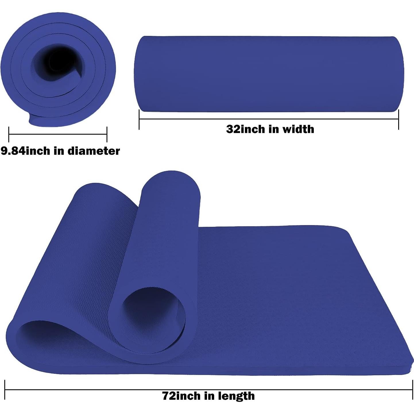 Esteras de Yoga Hatha 182.88x81.28cm TPE Antideslizante