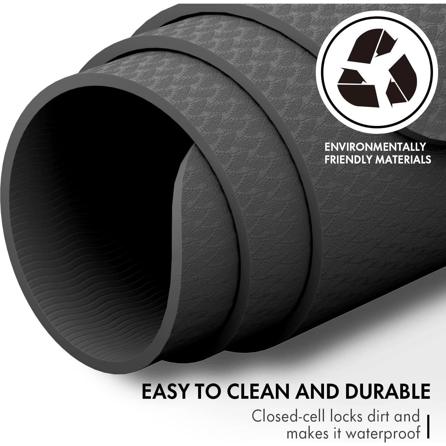 Esterilla de Yoga FrenzyBird 1.83m x 1.22m TPE Antideslizante