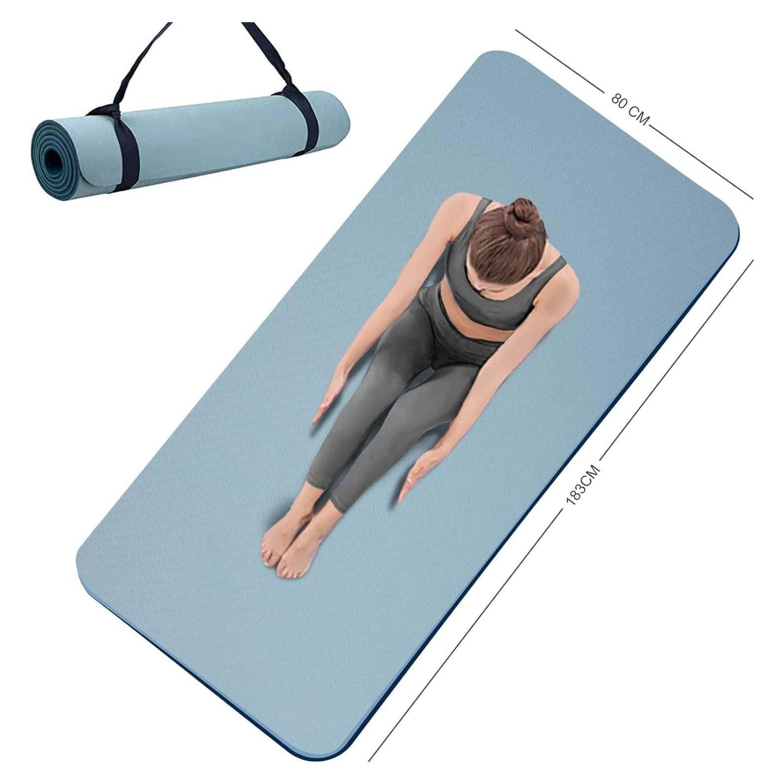 Estera de Yoga Antideslizante MRZZATA 182.88x81.28cm 7mm