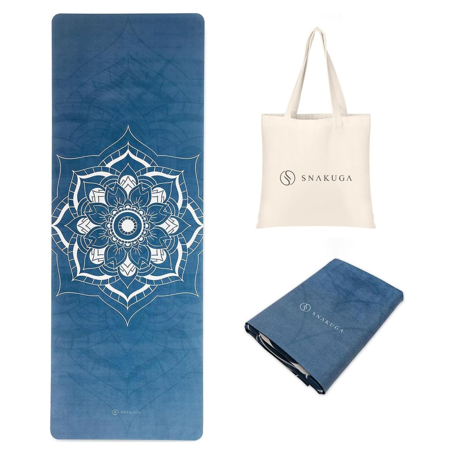 Alfombrilla de Yoga Plegable SNAKUGA Antideslizante 182.88x66.04cm