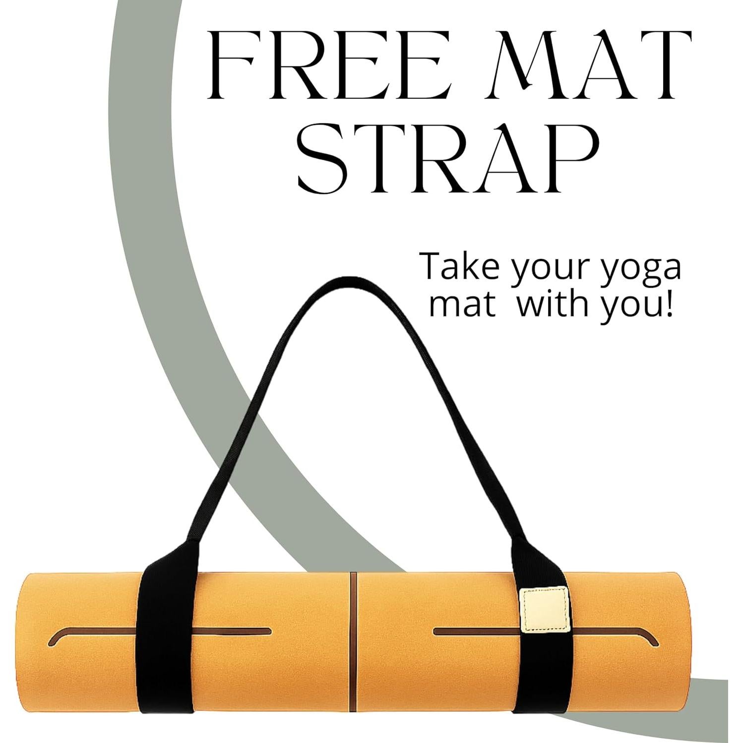 Alfombrilla de Yoga Ecológica RAYFORCE 6mm Corcho Antideslizante