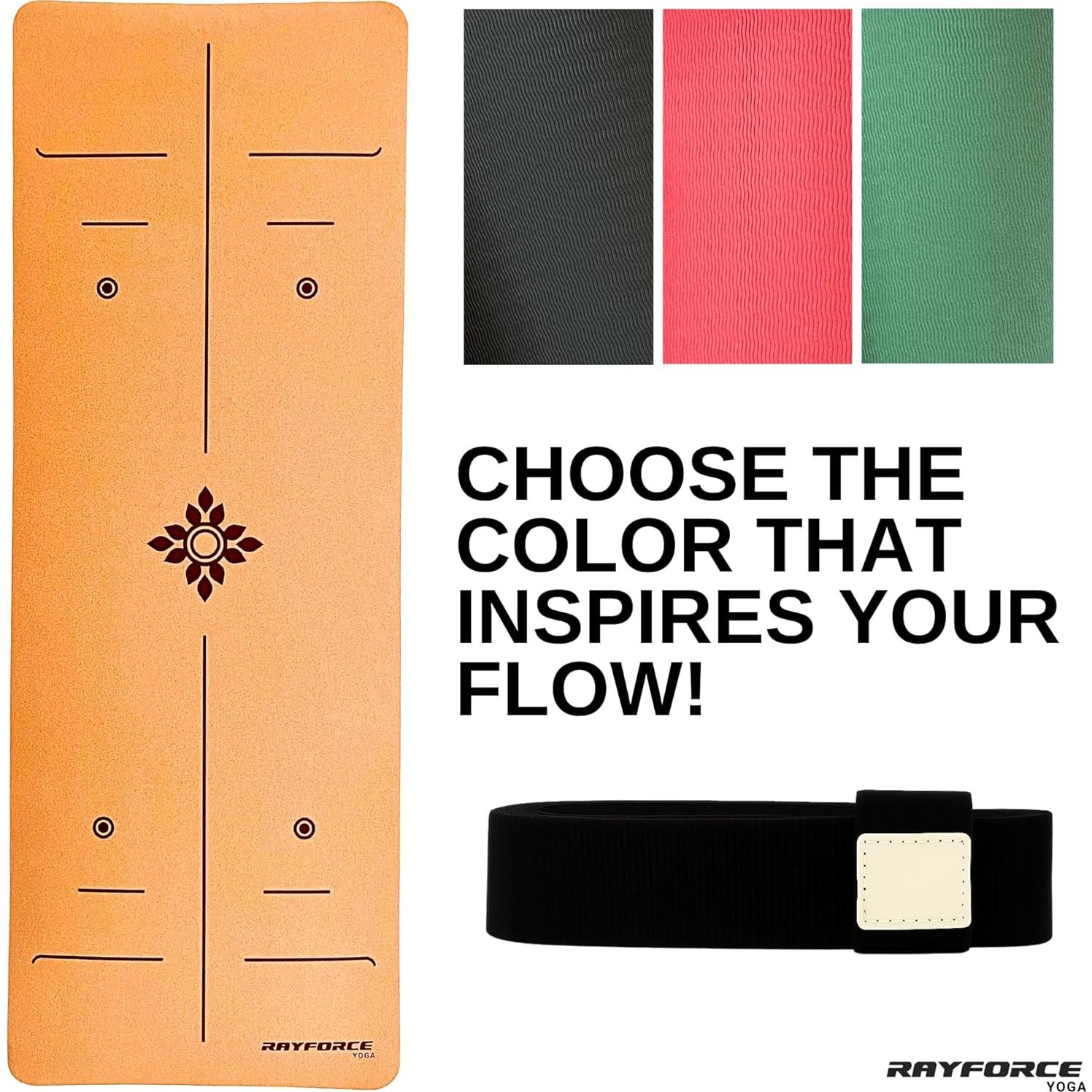 Alfombrilla de Yoga Ecológica RAYFORCE 6mm Corcho Antideslizante