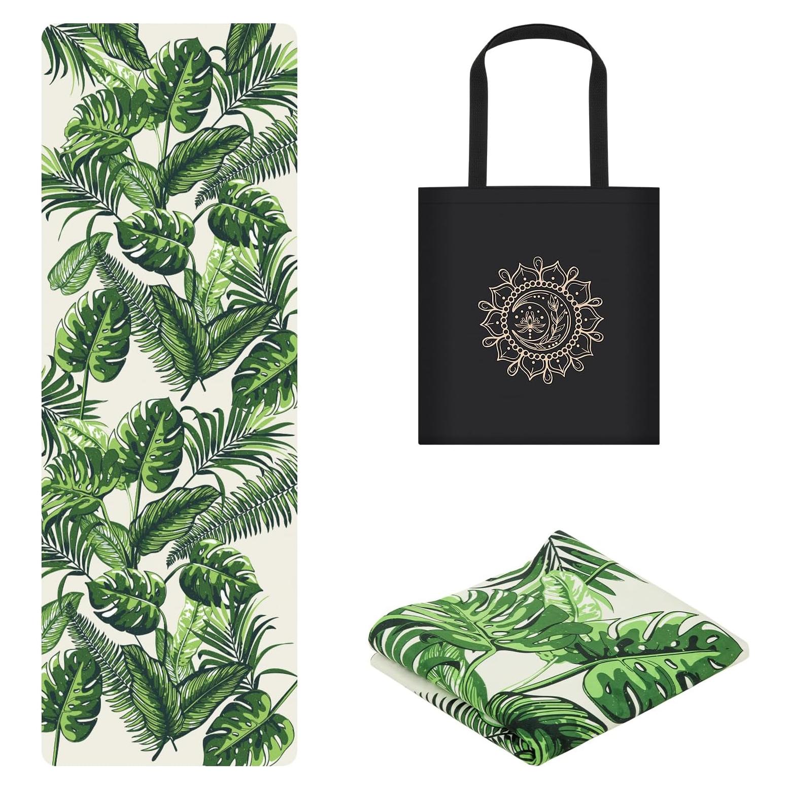 Alfombrilla de Yoga Plegable Jooeer Verde Antideslizante 1.5mm